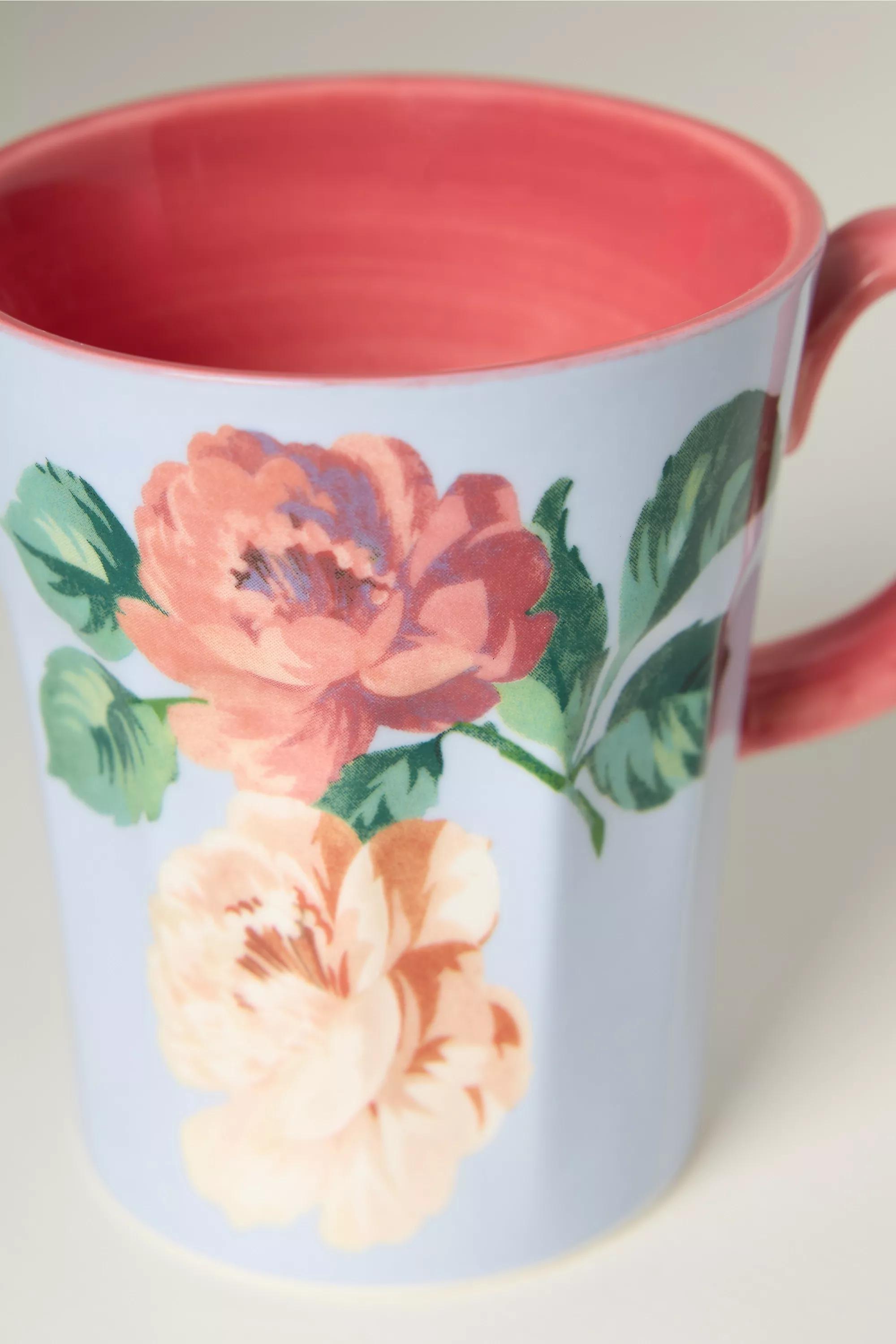 By Maeve Chintzware Stoneware Mug, Blue, Blue, large image number 3