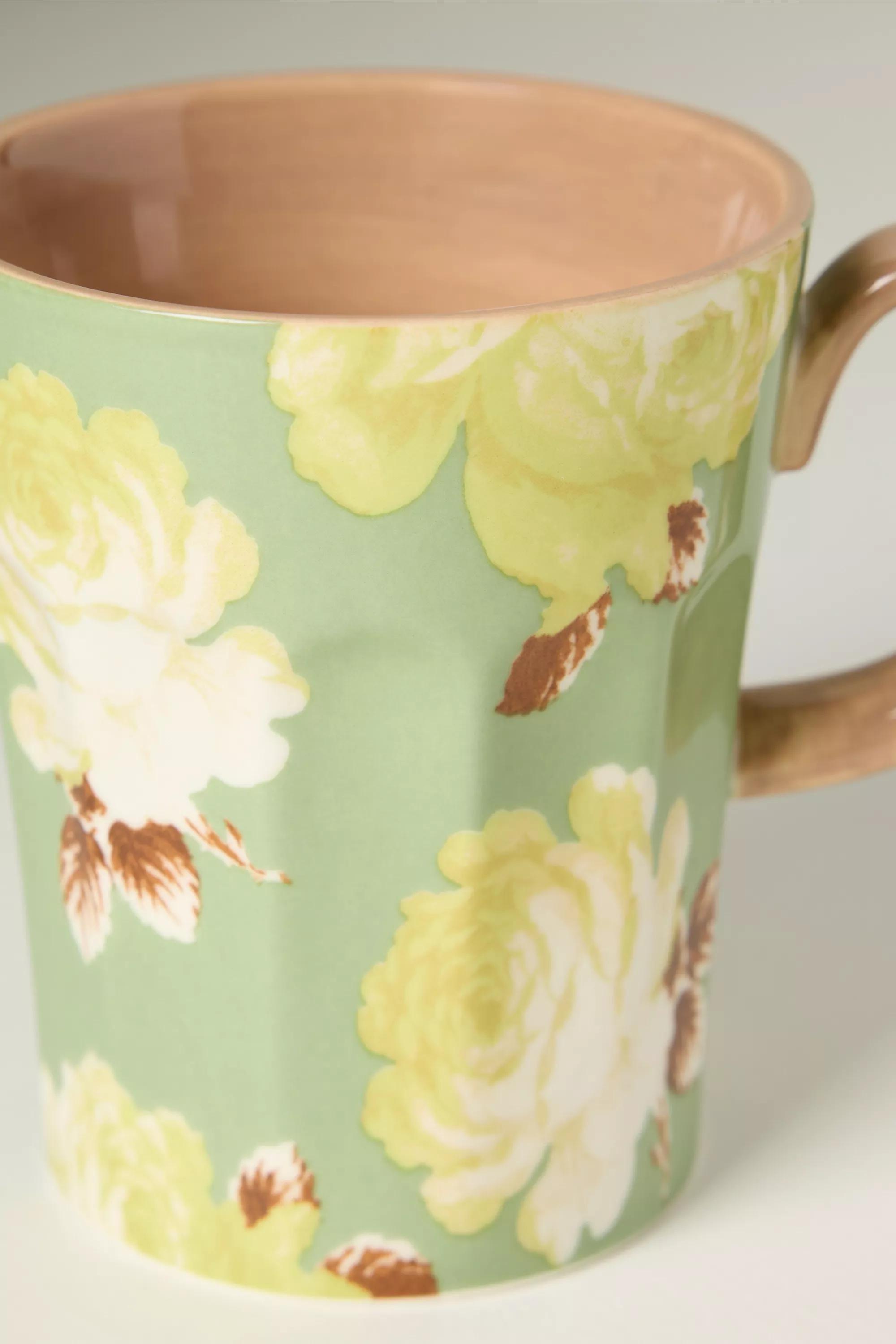 By Maeve Chintzware Stoneware Mug, Green, A501_0237, large image number 3