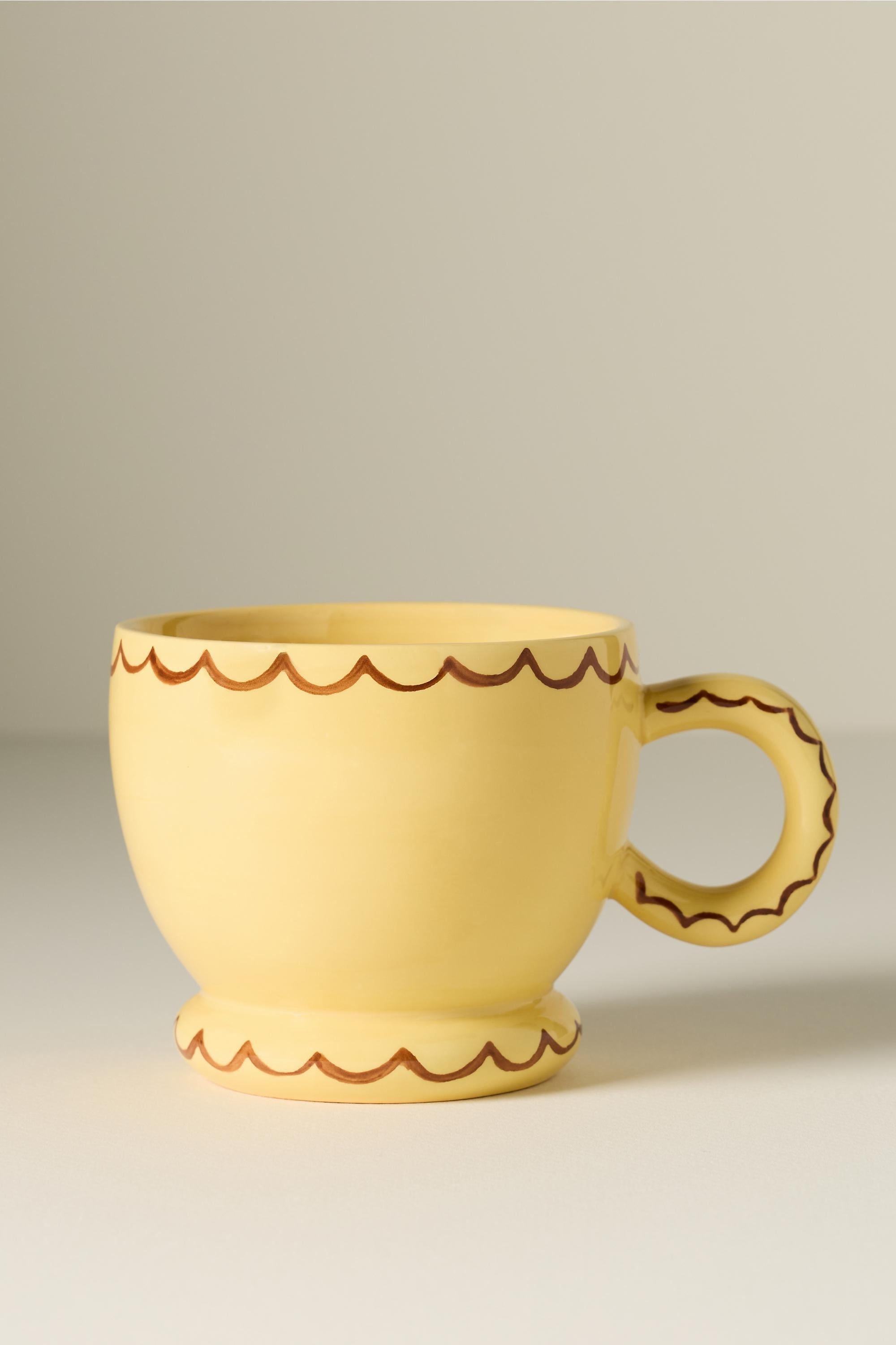 Damson Madder Stoneware Mug, Yellow, A501_0270, large image number 0