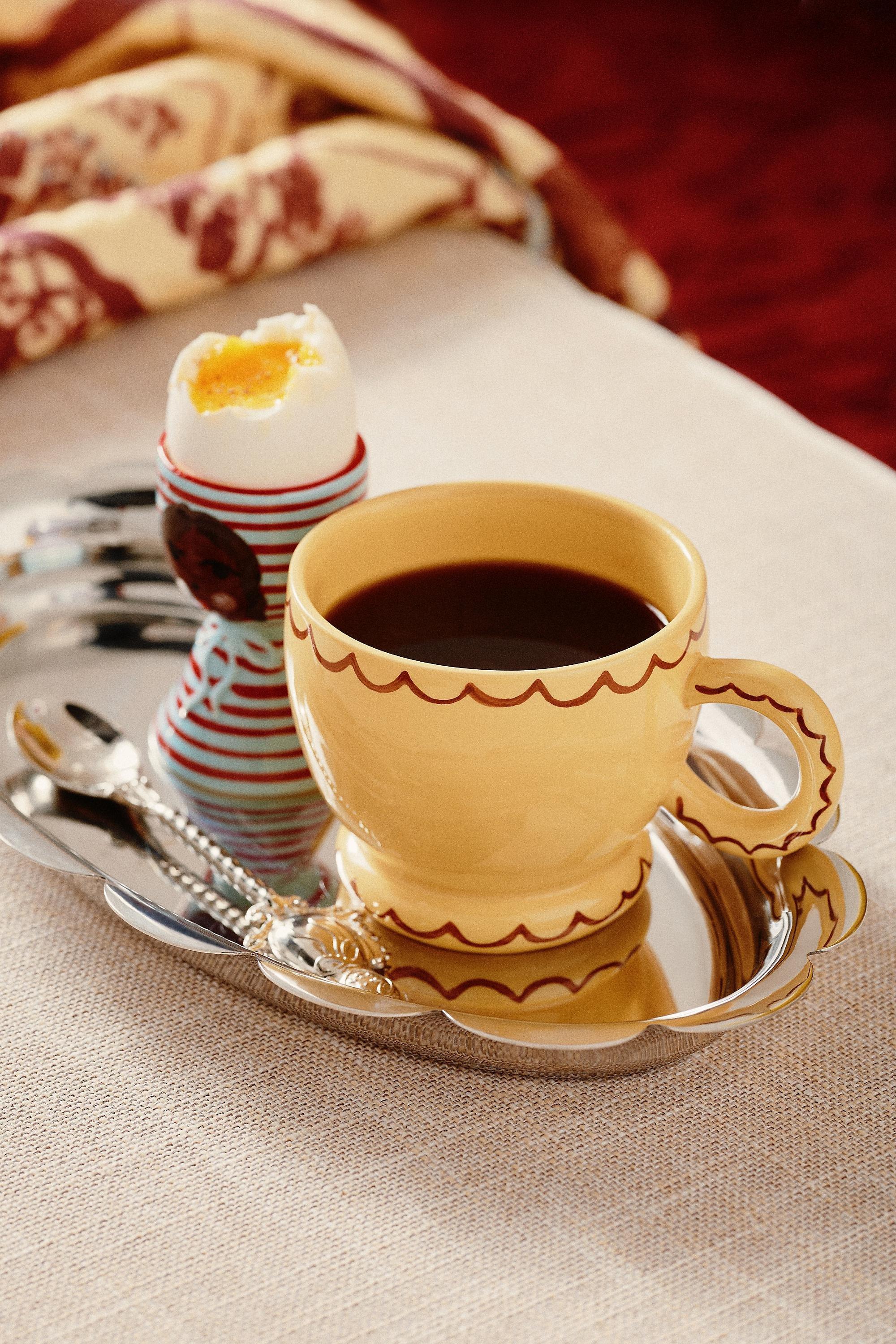 Damson Madder Stoneware Mug, Yellow, A501_0270, large image number 1