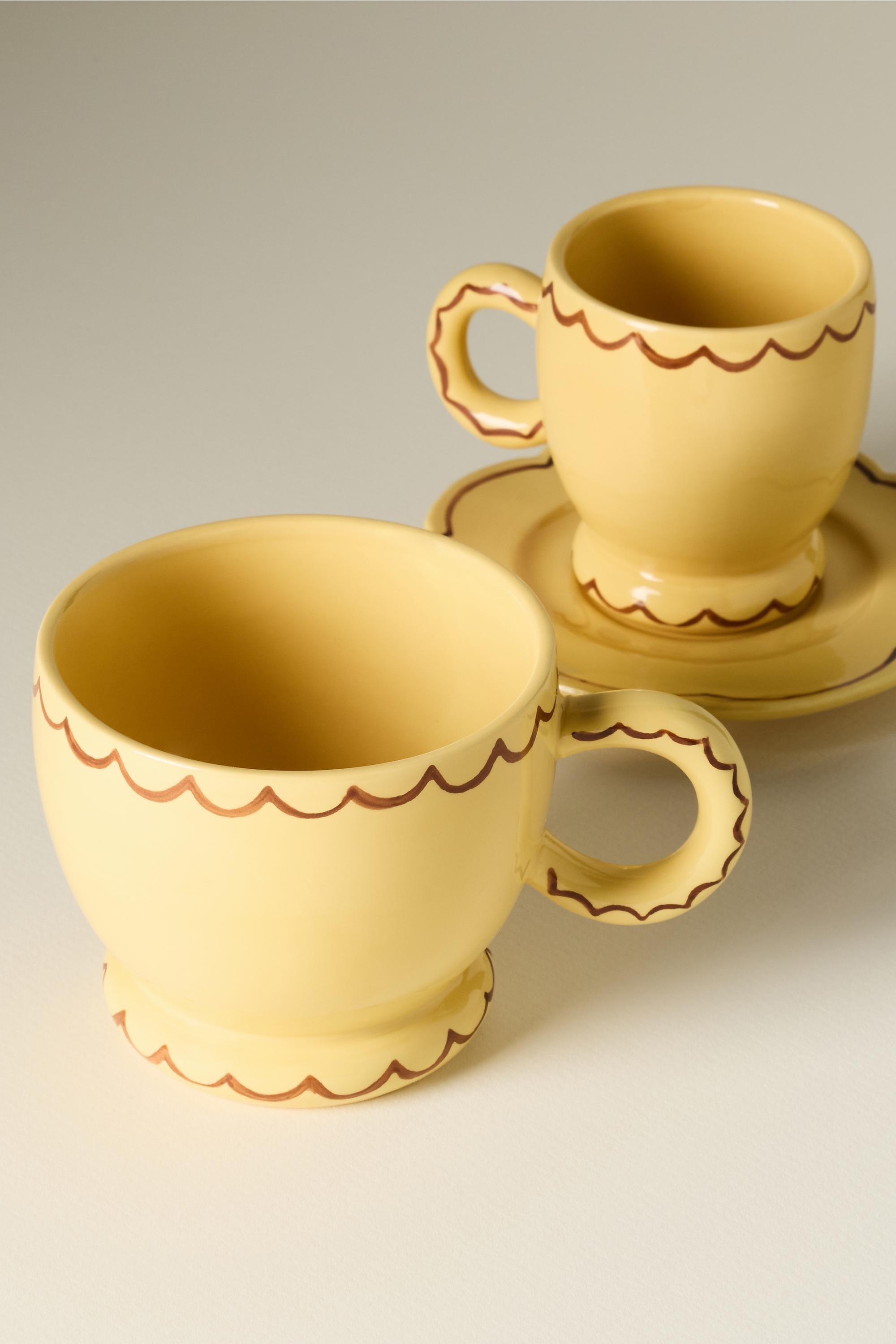 Damson Madder Stoneware Mug, Yellow, A501_0270, large image number 2