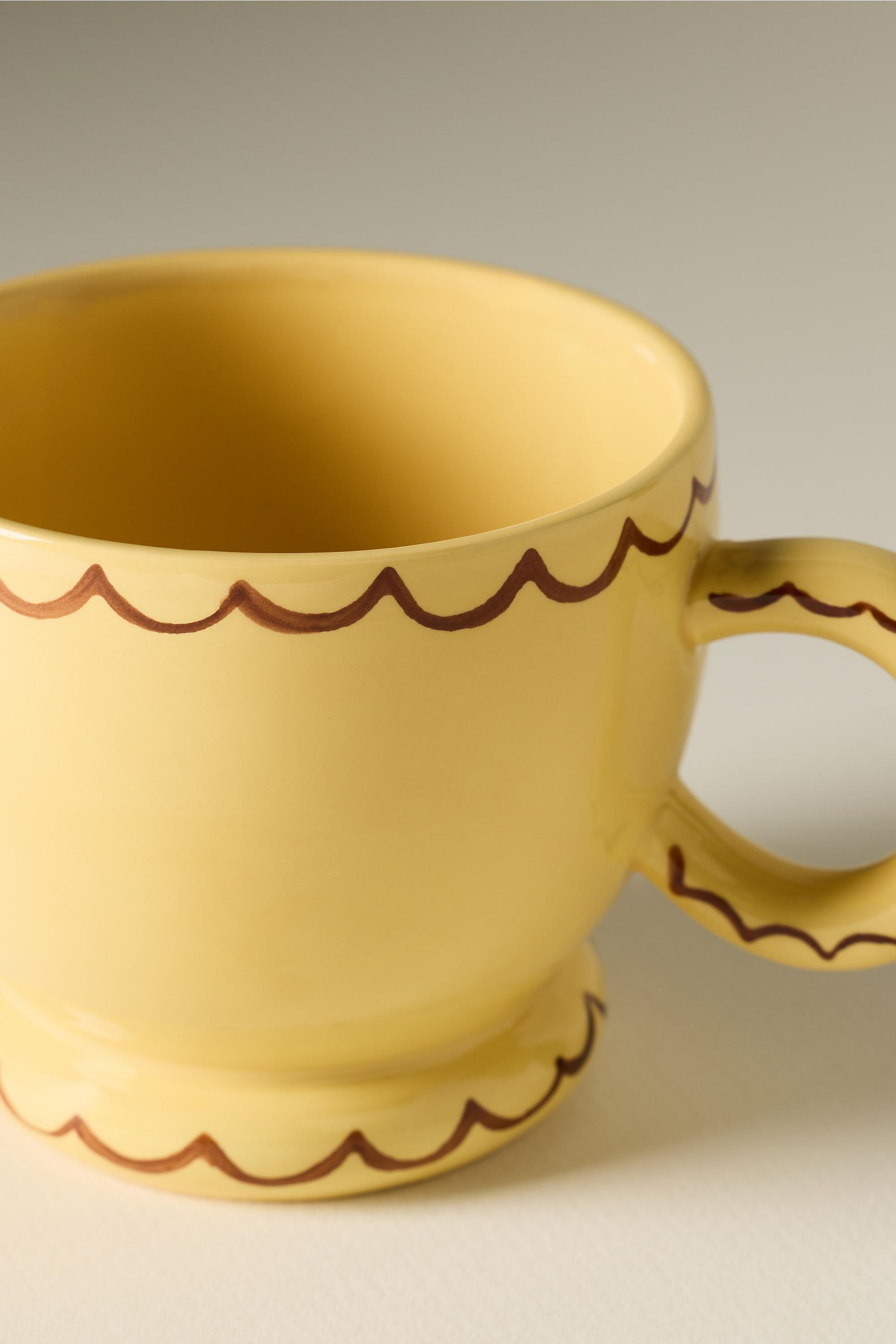 Damson Madder Stoneware Mug, Yellow, A501_0270, large image number 3