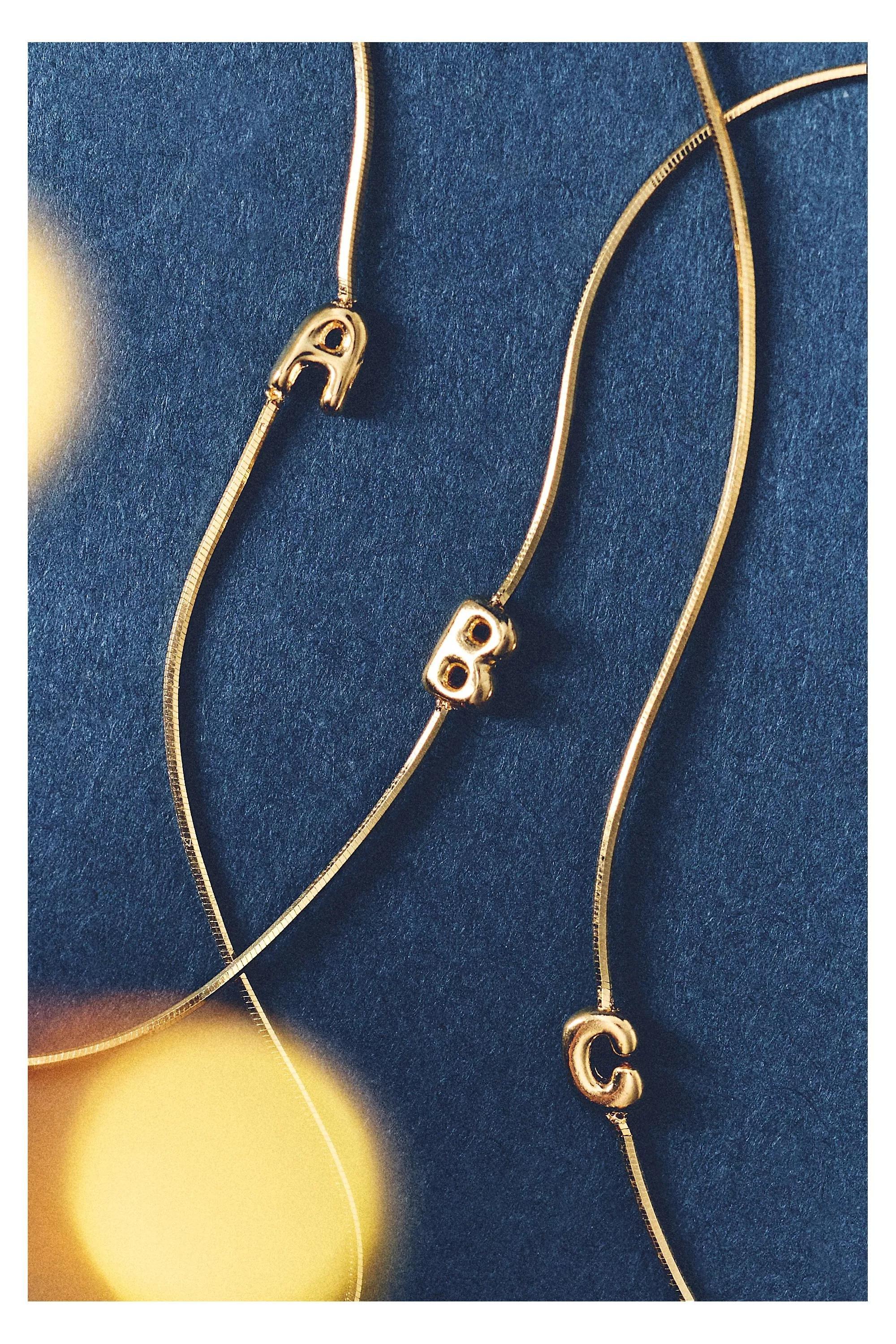 B Barely There Bubble Monogram Necklace, A501_0902, medium