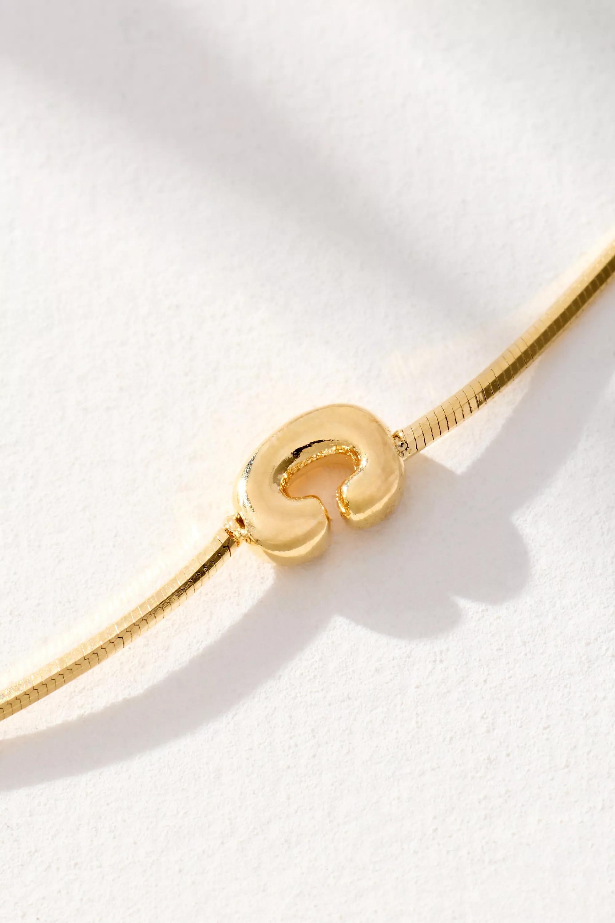 C Barely There Bubble Monogram Necklace, A501_0903, large image number 2