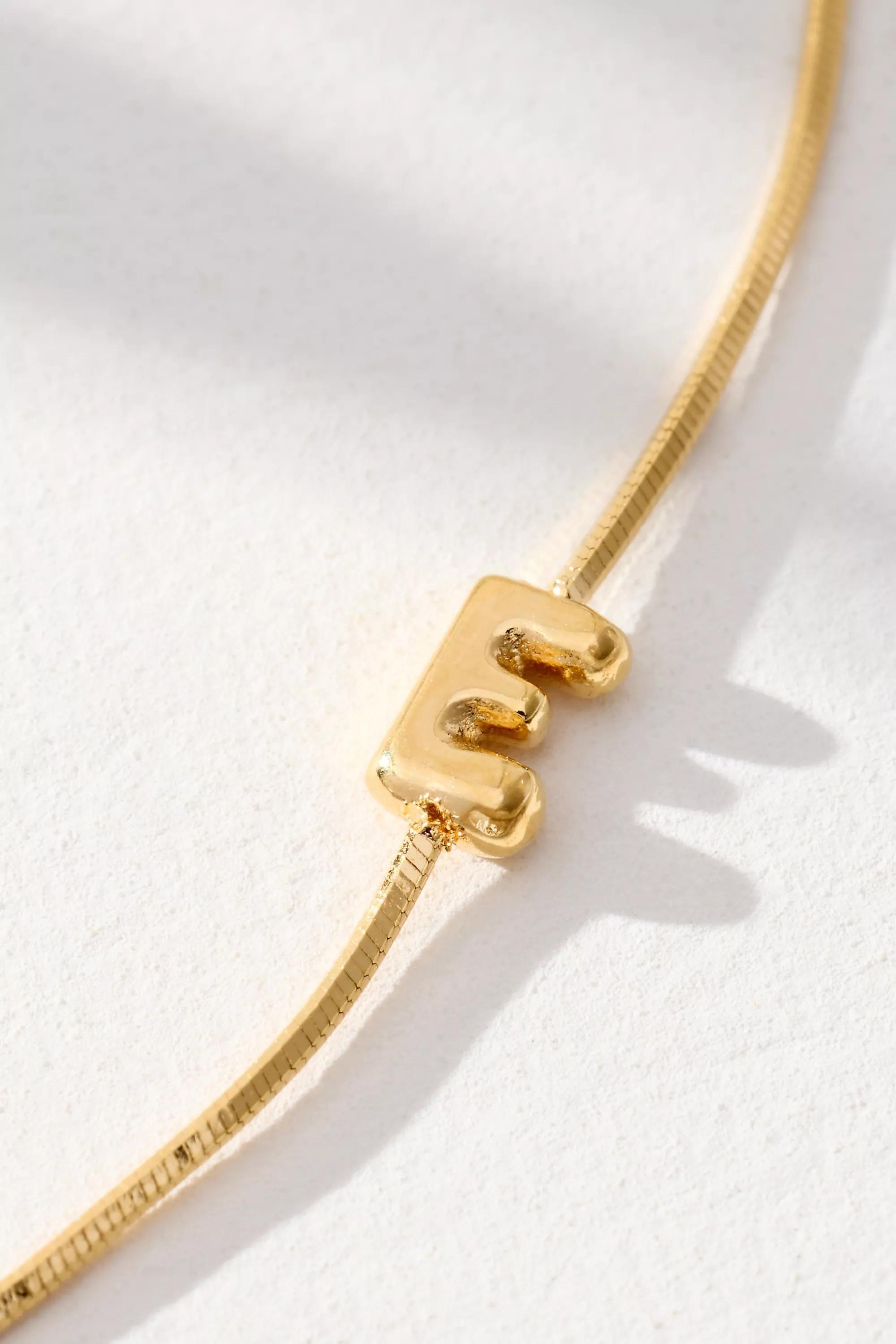 E Barely There Bubble Monogram Necklace, A501_0905, large image number 0