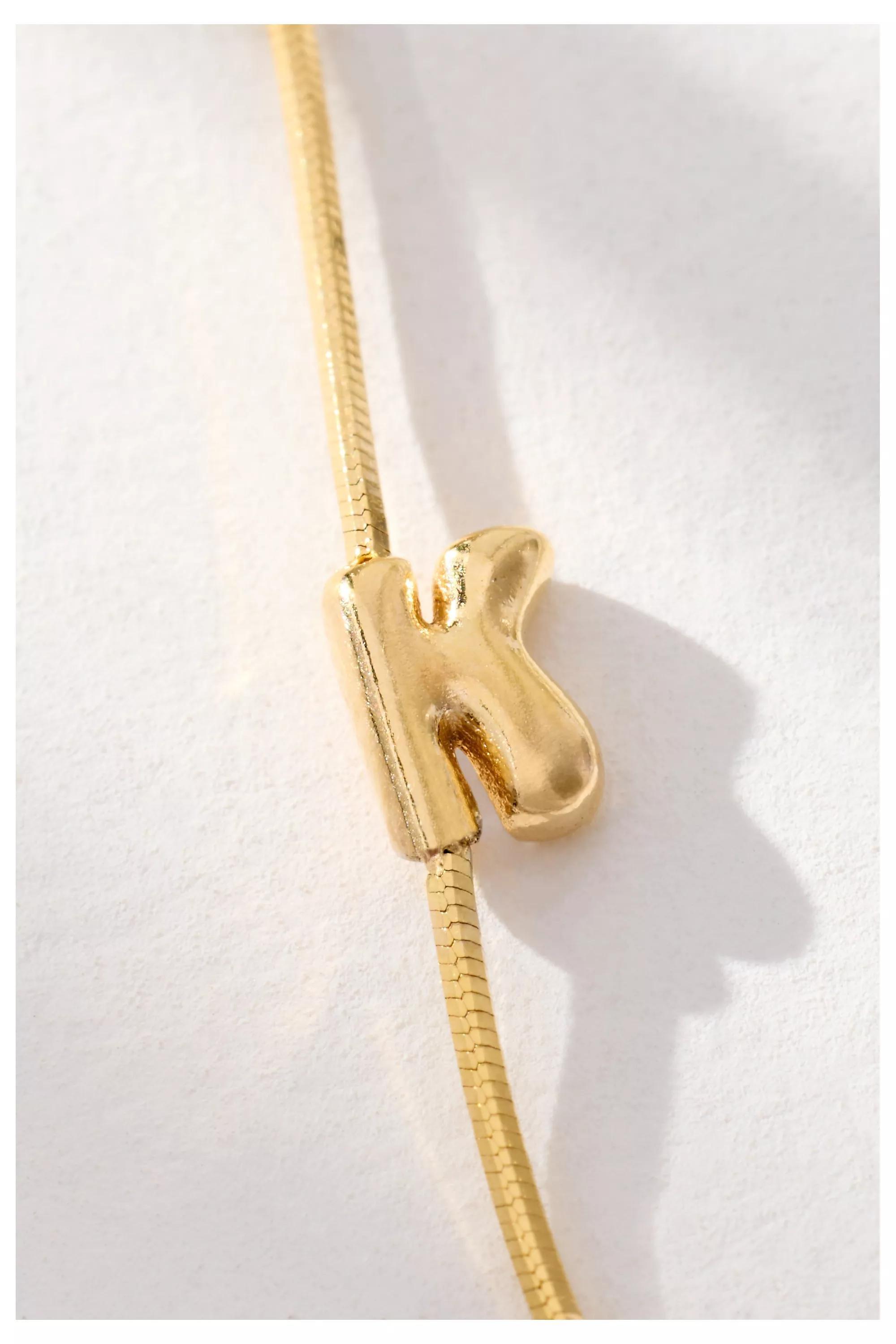 K Barely There Bubble Monogram Necklace, A501_0911, large image number 1