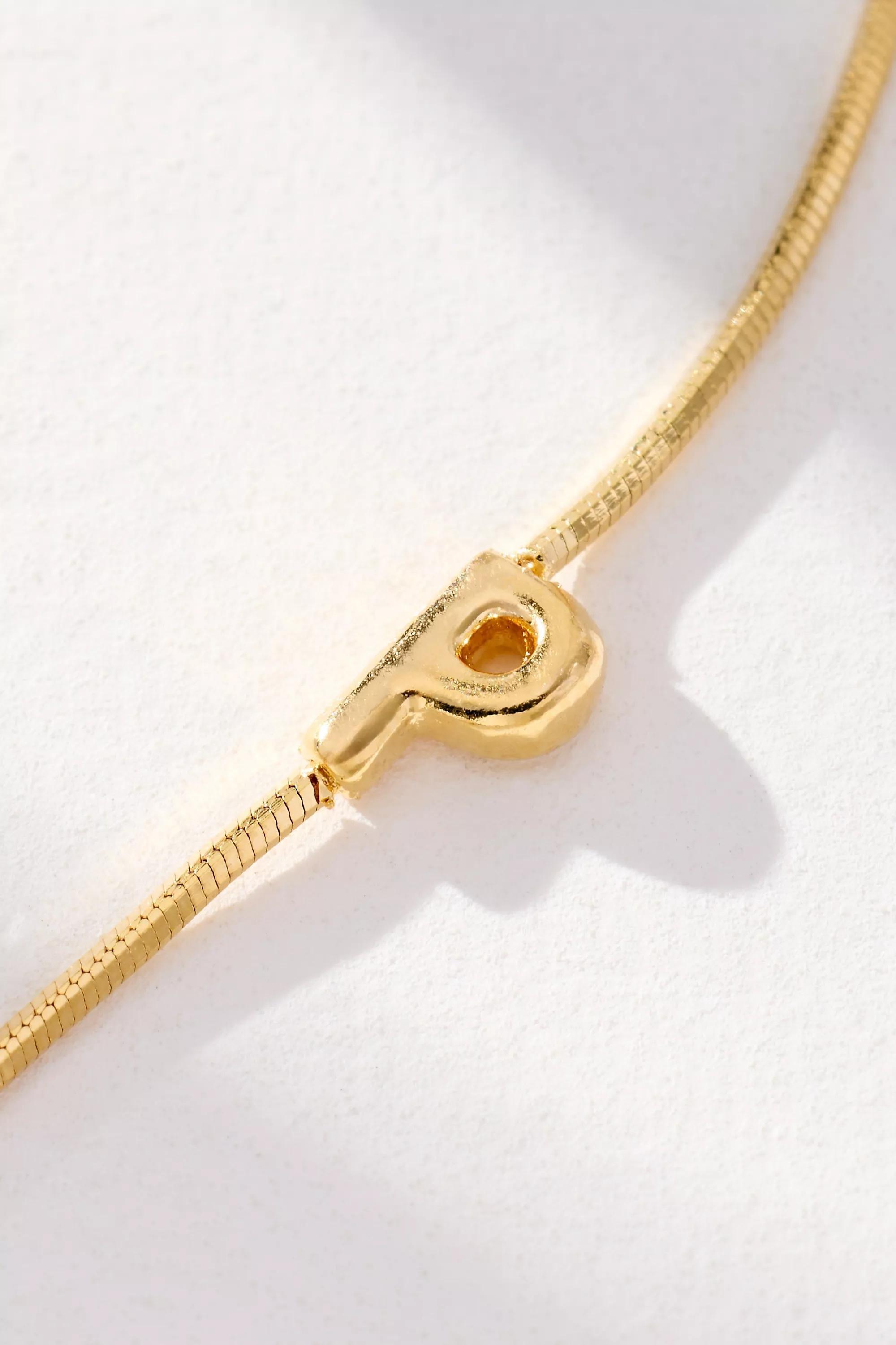 P Barely There Bubble Monogram Necklace, A501_0916, large image number 1