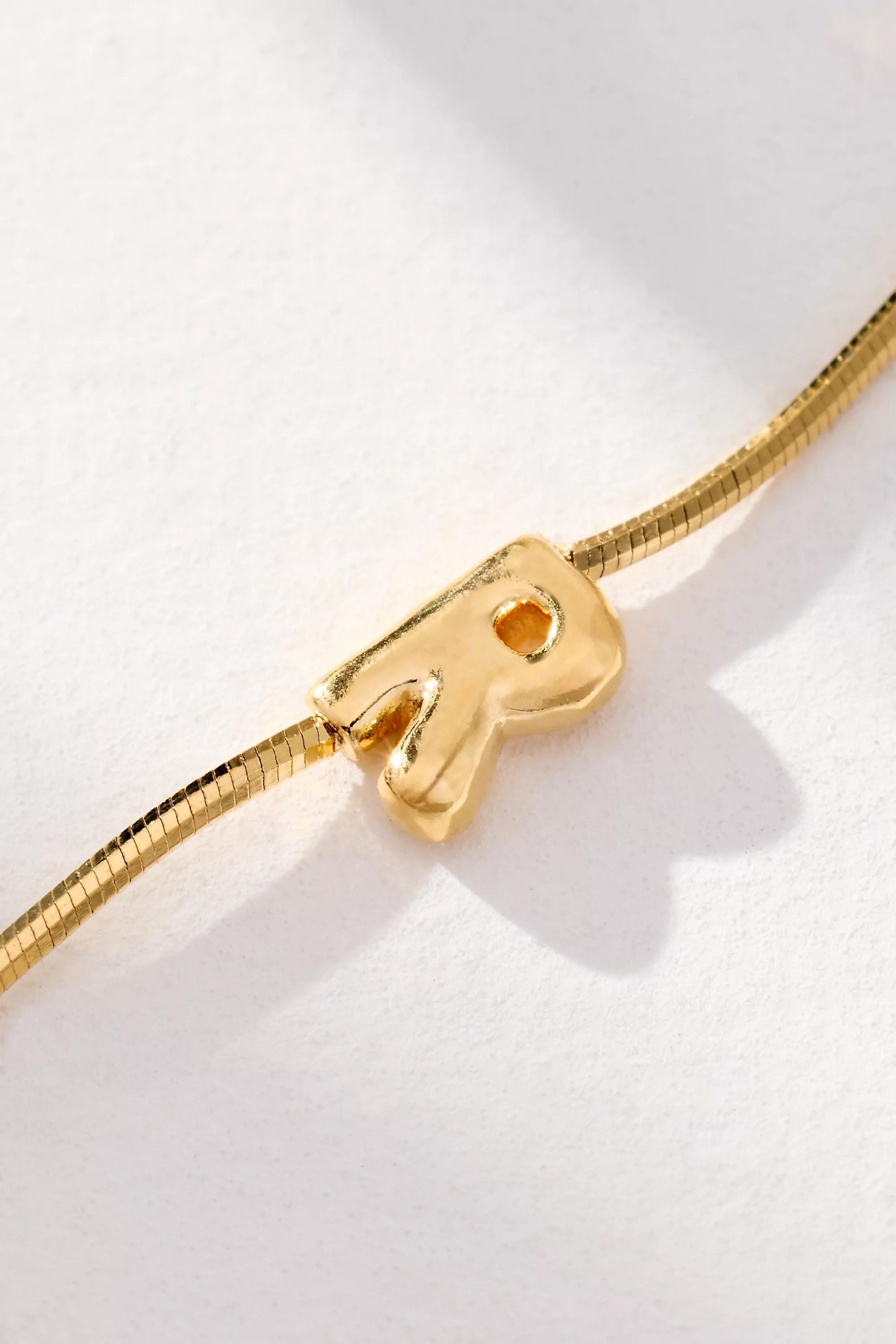 R Barely There Bubble Monogram Necklace, A501_0918, large image number 1