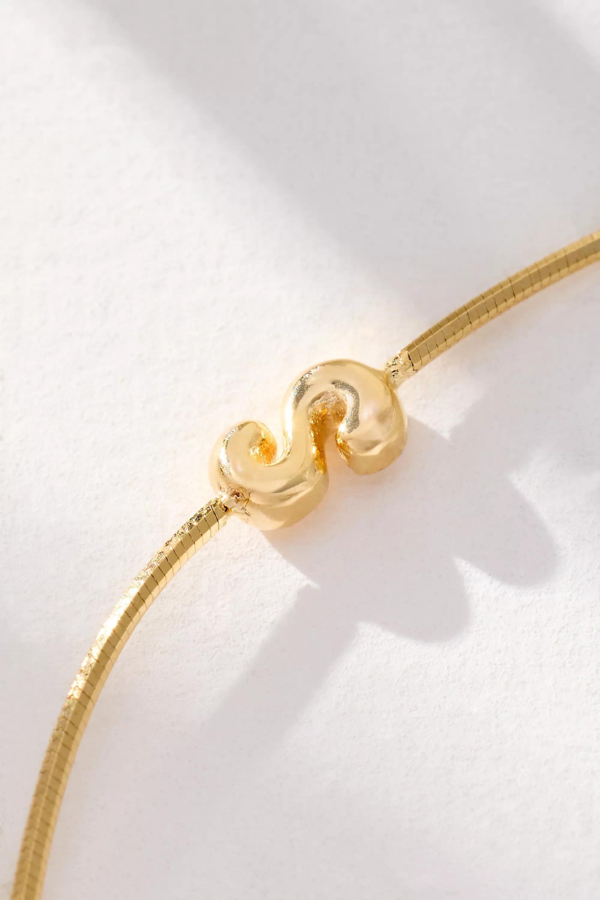 S Barely There Bubble Monogram Necklace, A501_0919, large image number 1