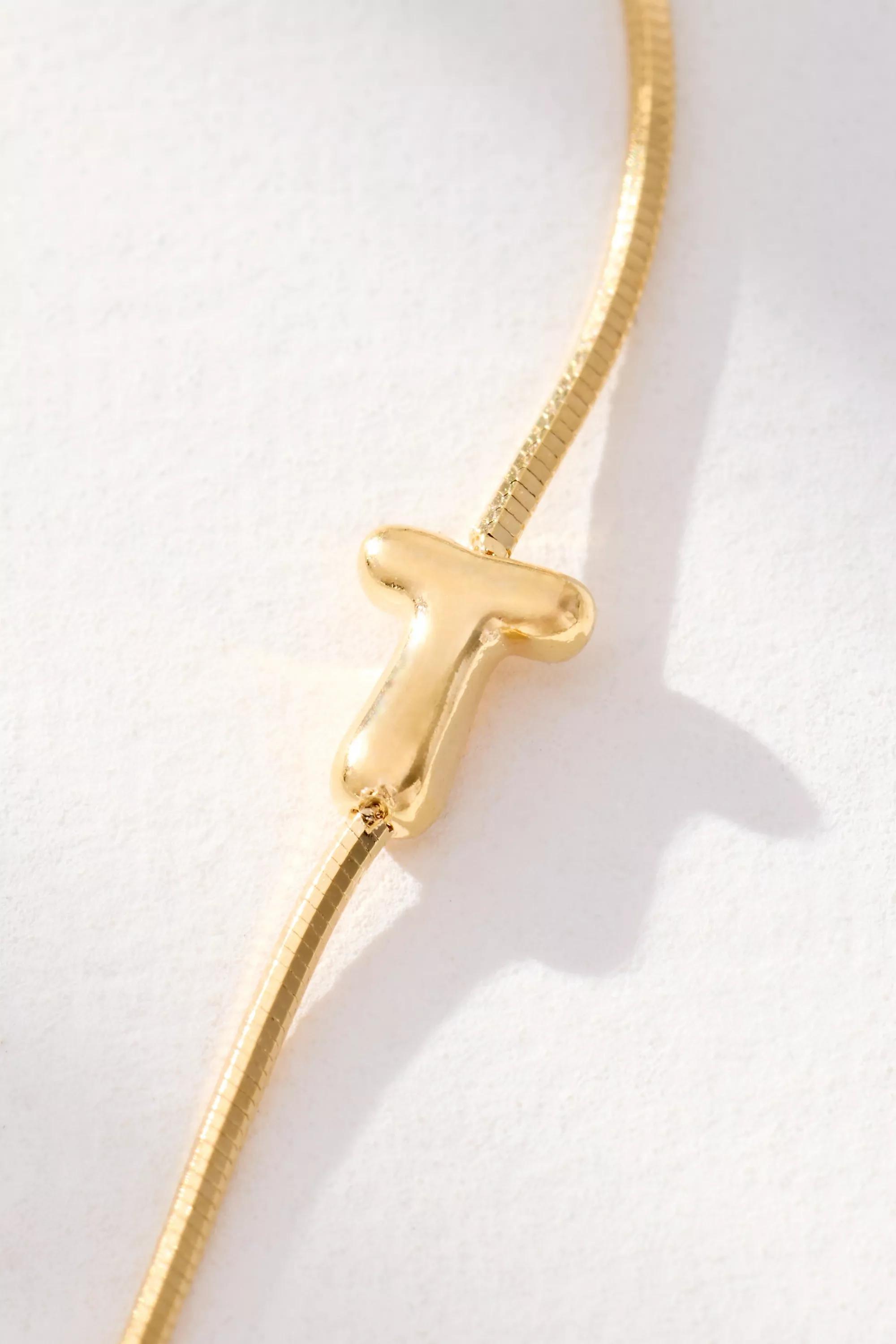 T Barely There Bubble Monogram Necklace, A501_0920, large image number 1