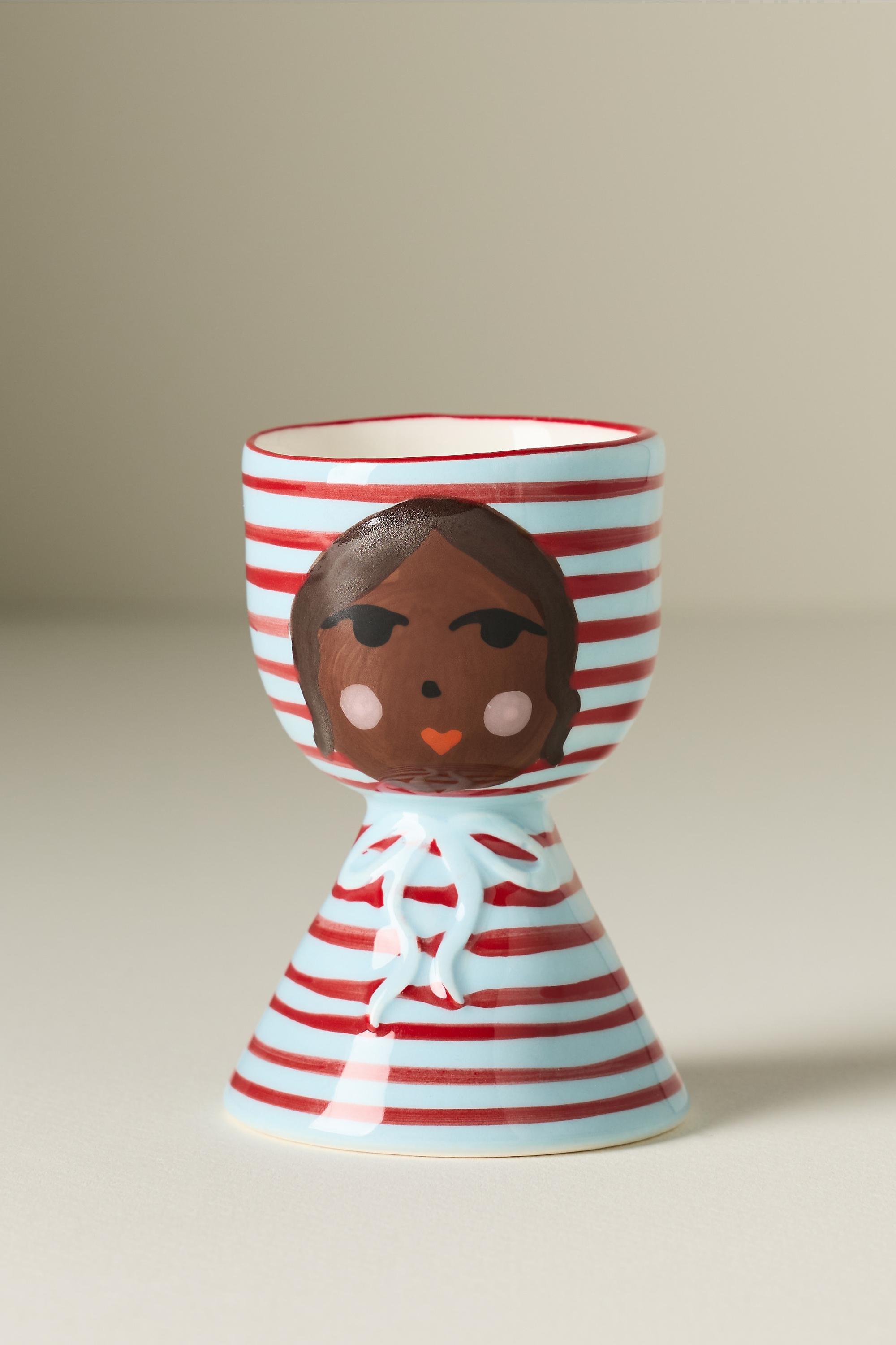 Damson Madder Stoneware Egg Cup, Pink Combo, A501_0266, large image number 2