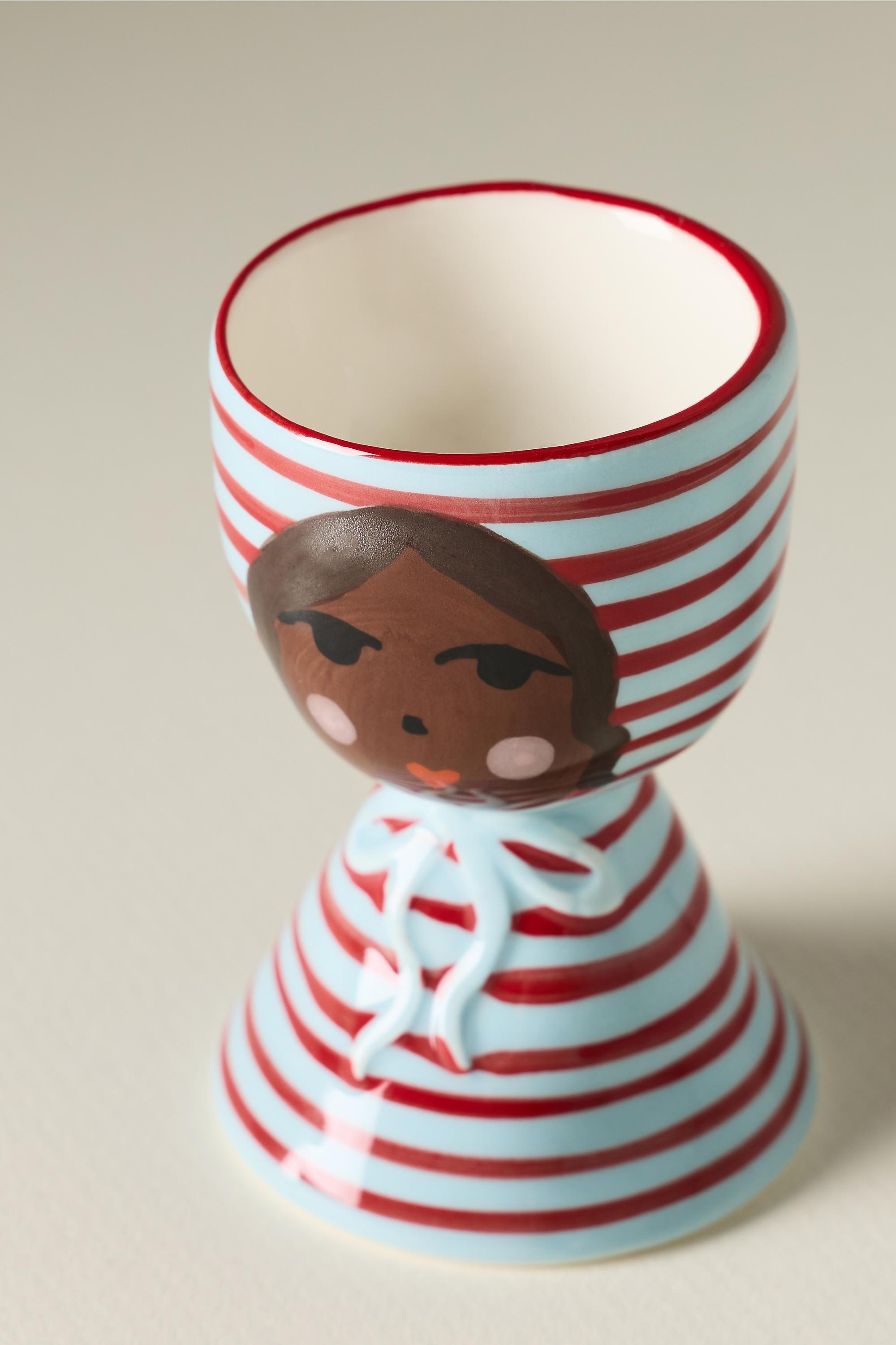 Damson Madder Stoneware Egg Cup, Pink Combo, A501_0266, large image number 3