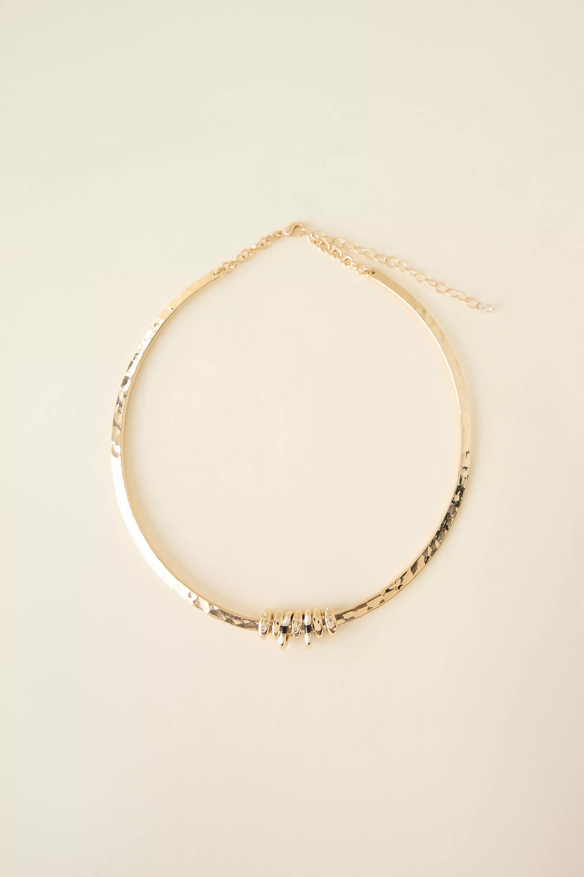 Collar Necklace, Gold, A501_0070, medium