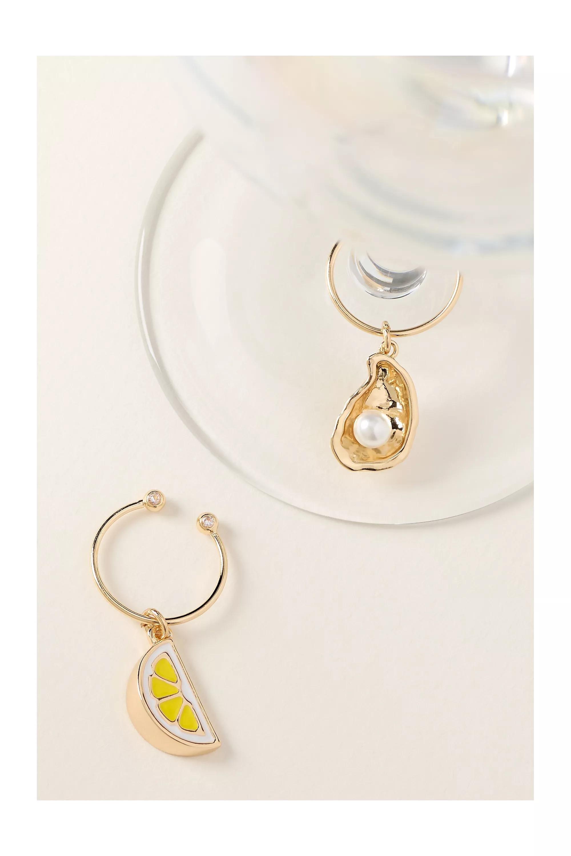 Cocktail Charms, Set Of 2, Yellow, Yellow, large image number 0
