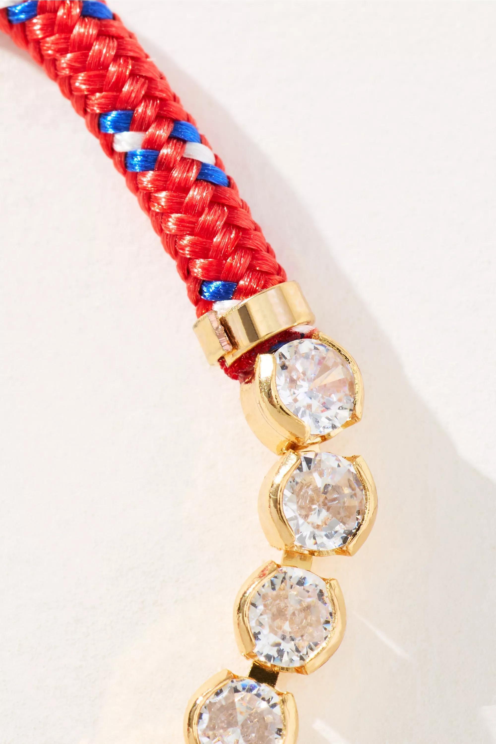 Colourful Cord Bracelet, Red, A501_0060, large image number 2