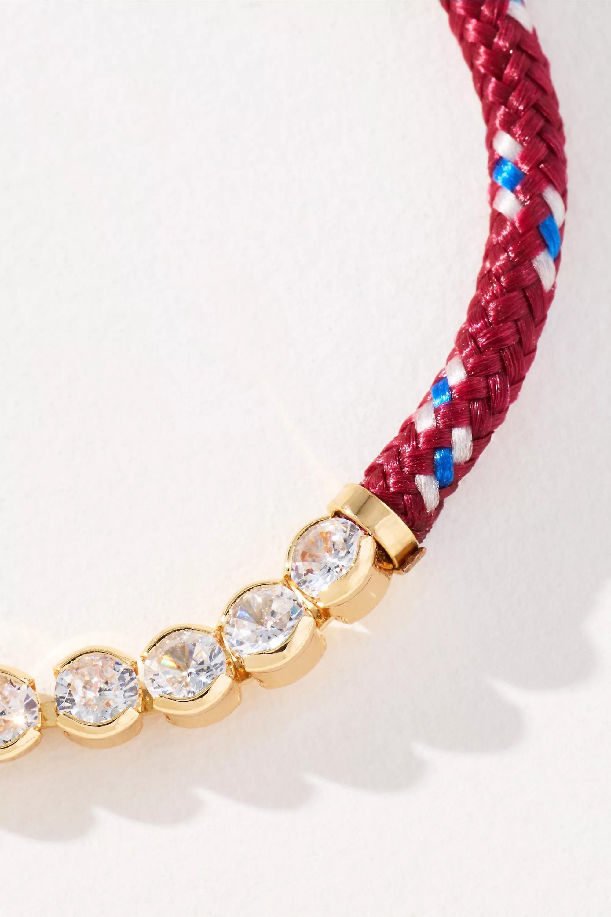 Colourful Cord Bracelet, Red, A501_0061, large image number 2