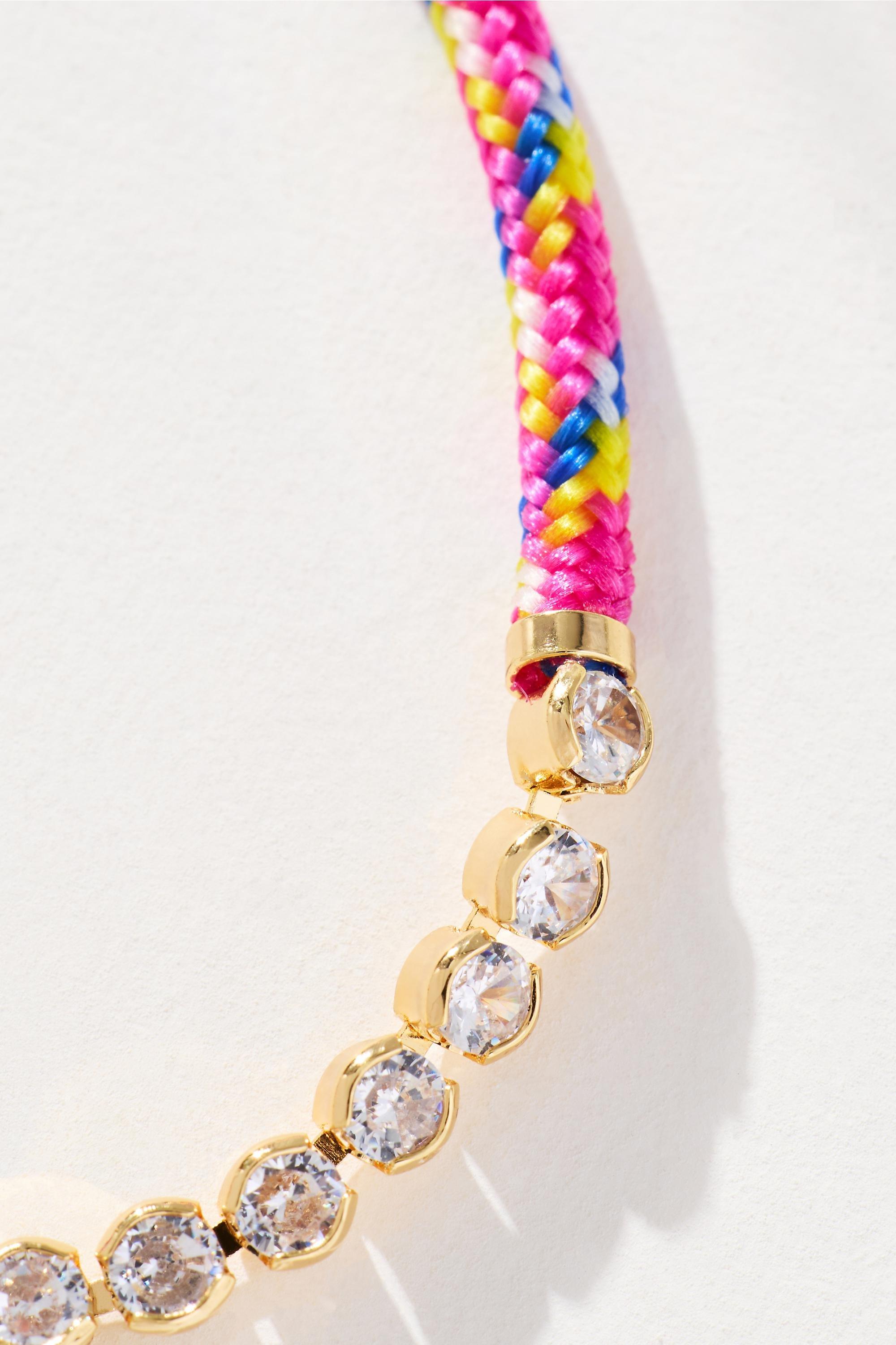 PINK Colorful Cord Bracelet, A501_0066, large image number 3