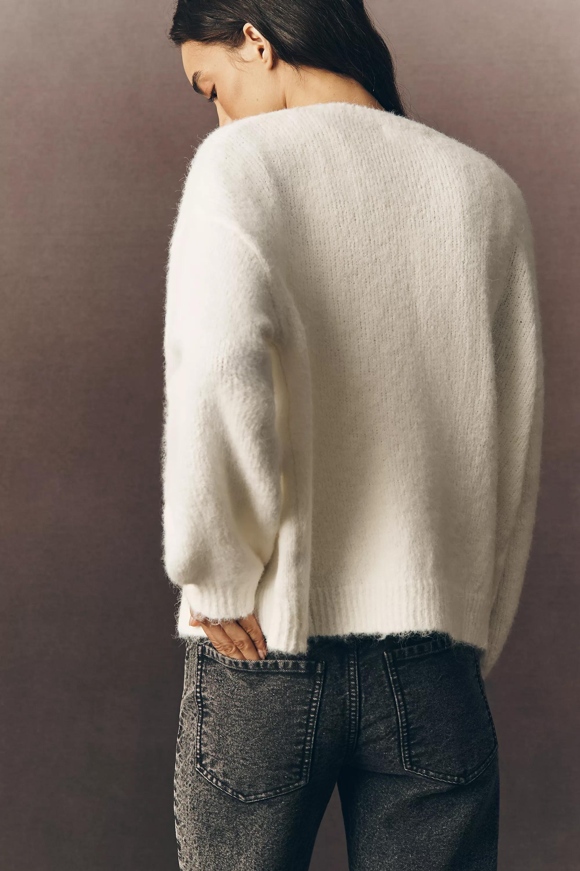 IVORY By Anthropologie 3D Floral Embroidered Cardigan, A501_0011, large image number 1