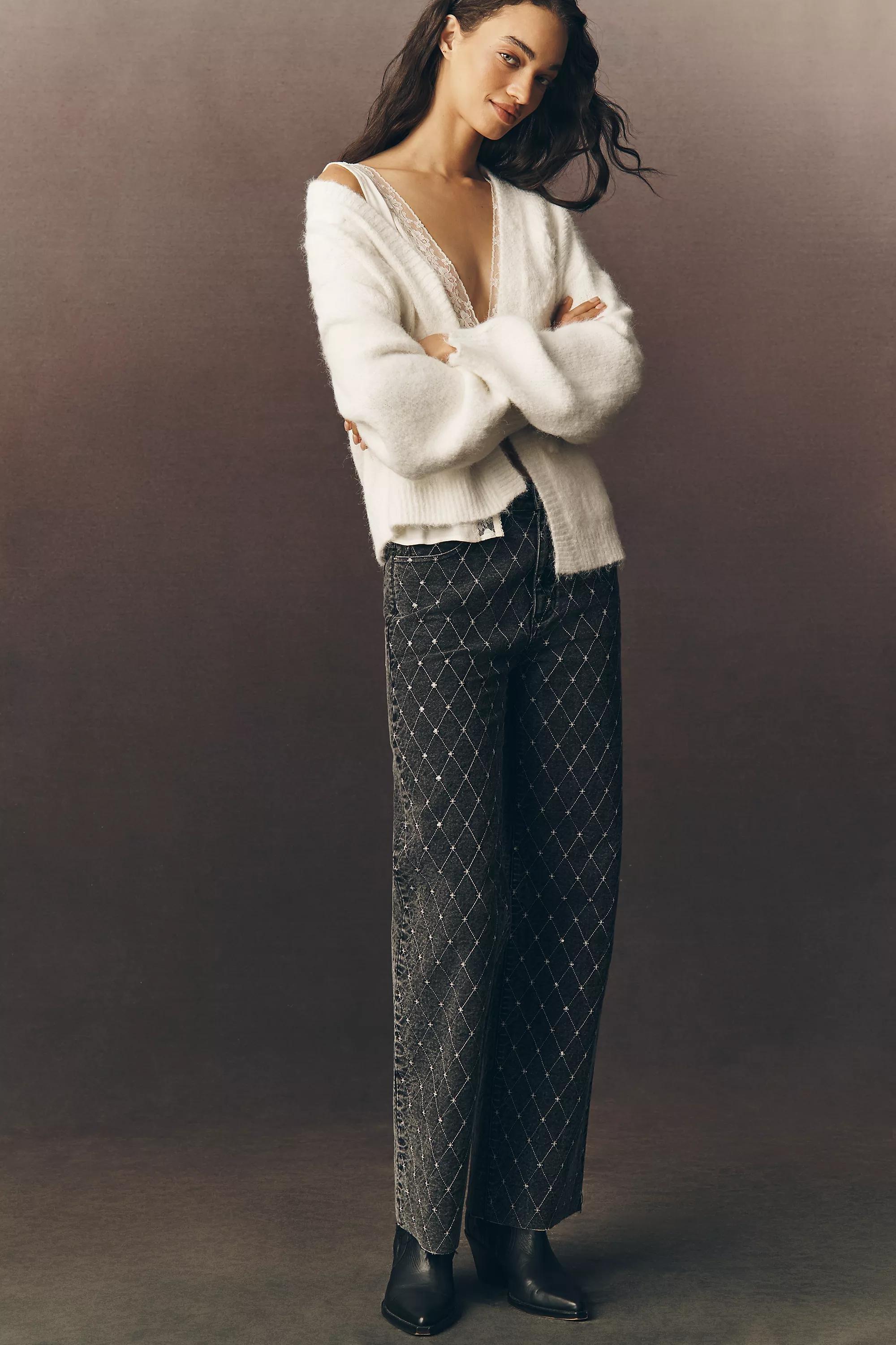 IVORY By Anthropologie 3D Floral Embroidered Cardigan, A501_0011, large image number 2