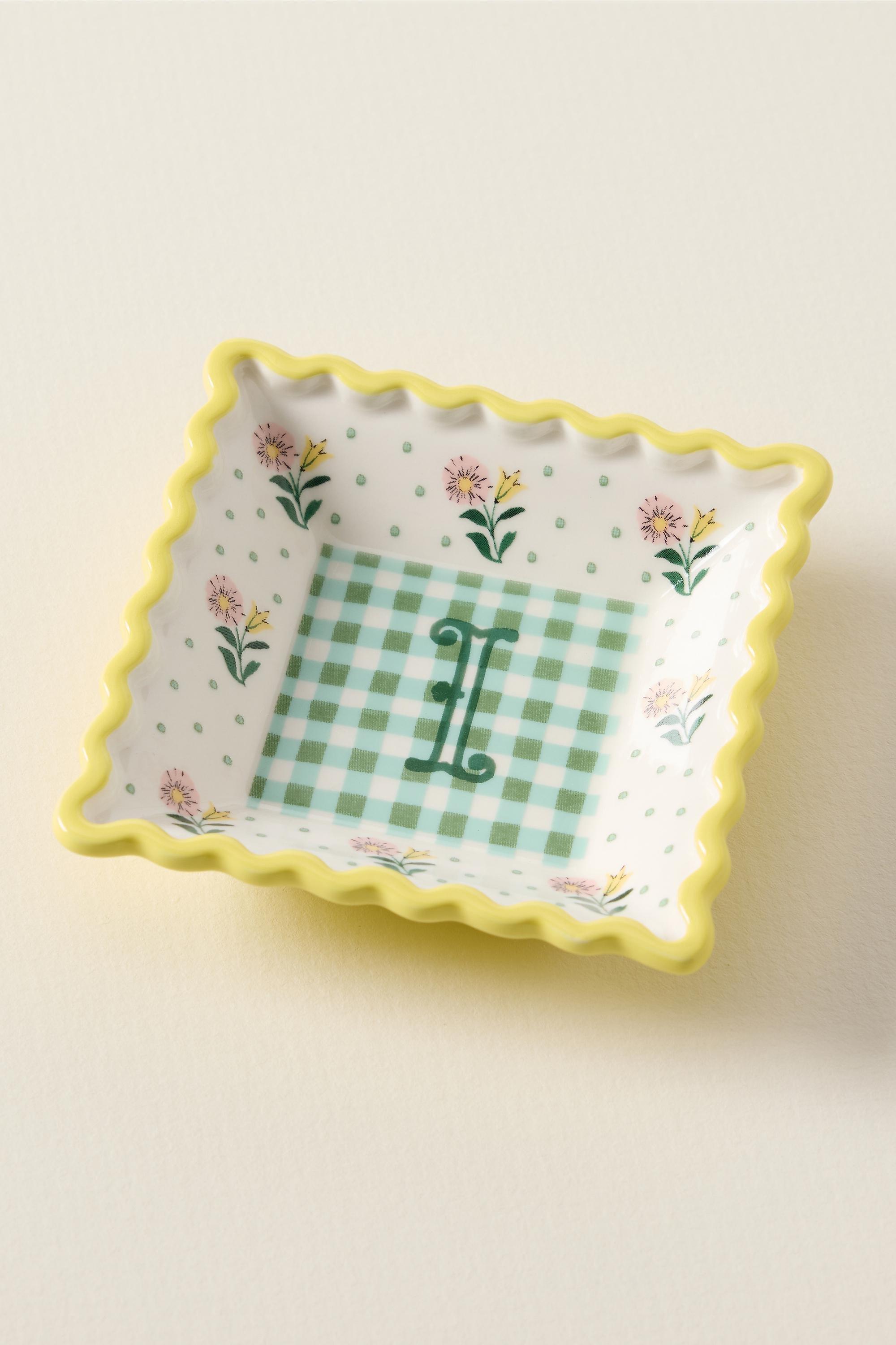 I Georgia Monogram Stoneware Trinket Dish, A501_0909, large image number 0