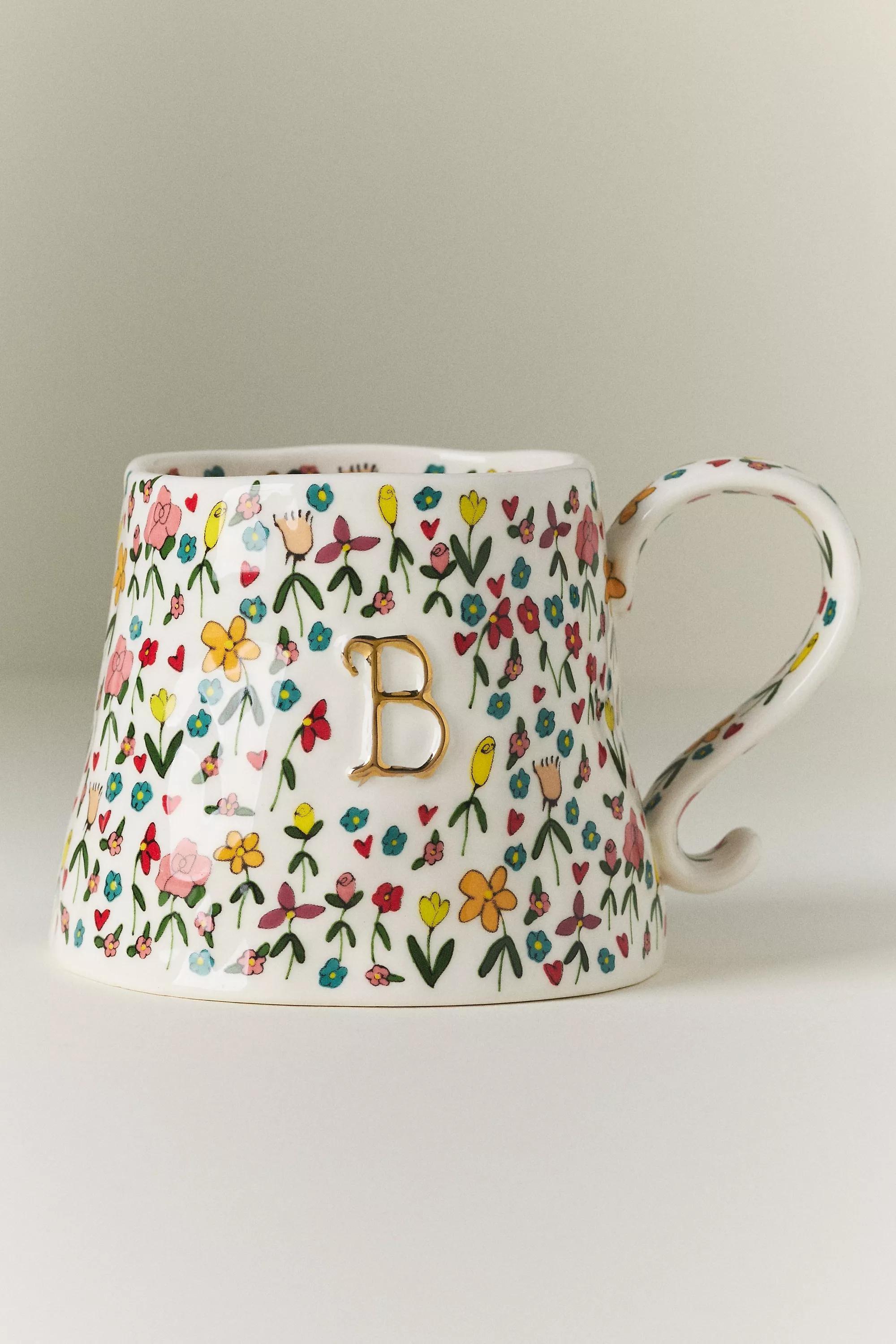 B The Mud Fairy Stoneware Monogram Mug, A501_0902, large image number 0