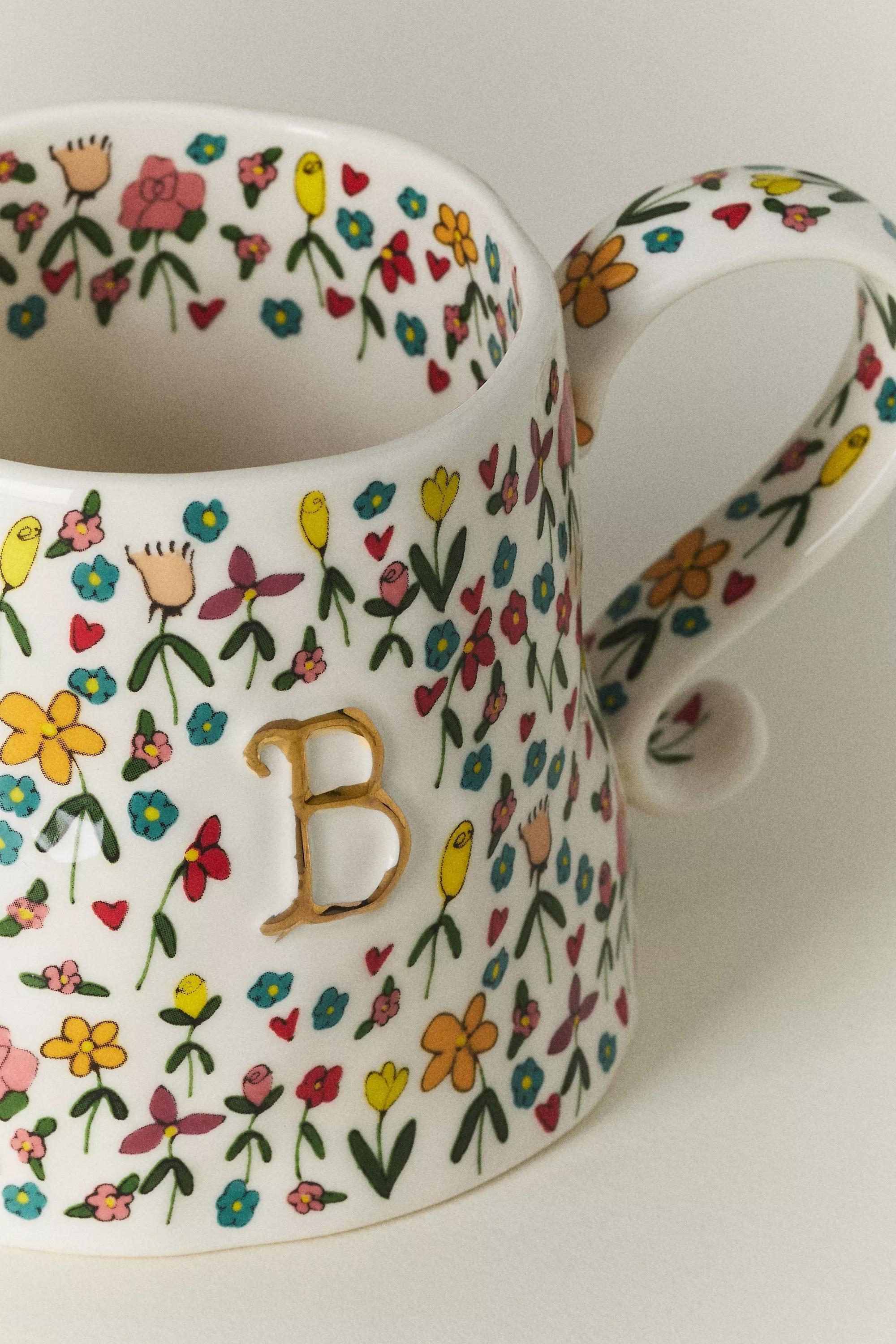 B The Mud Fairy Stoneware Monogram Mug, A501_0902, large image number 1