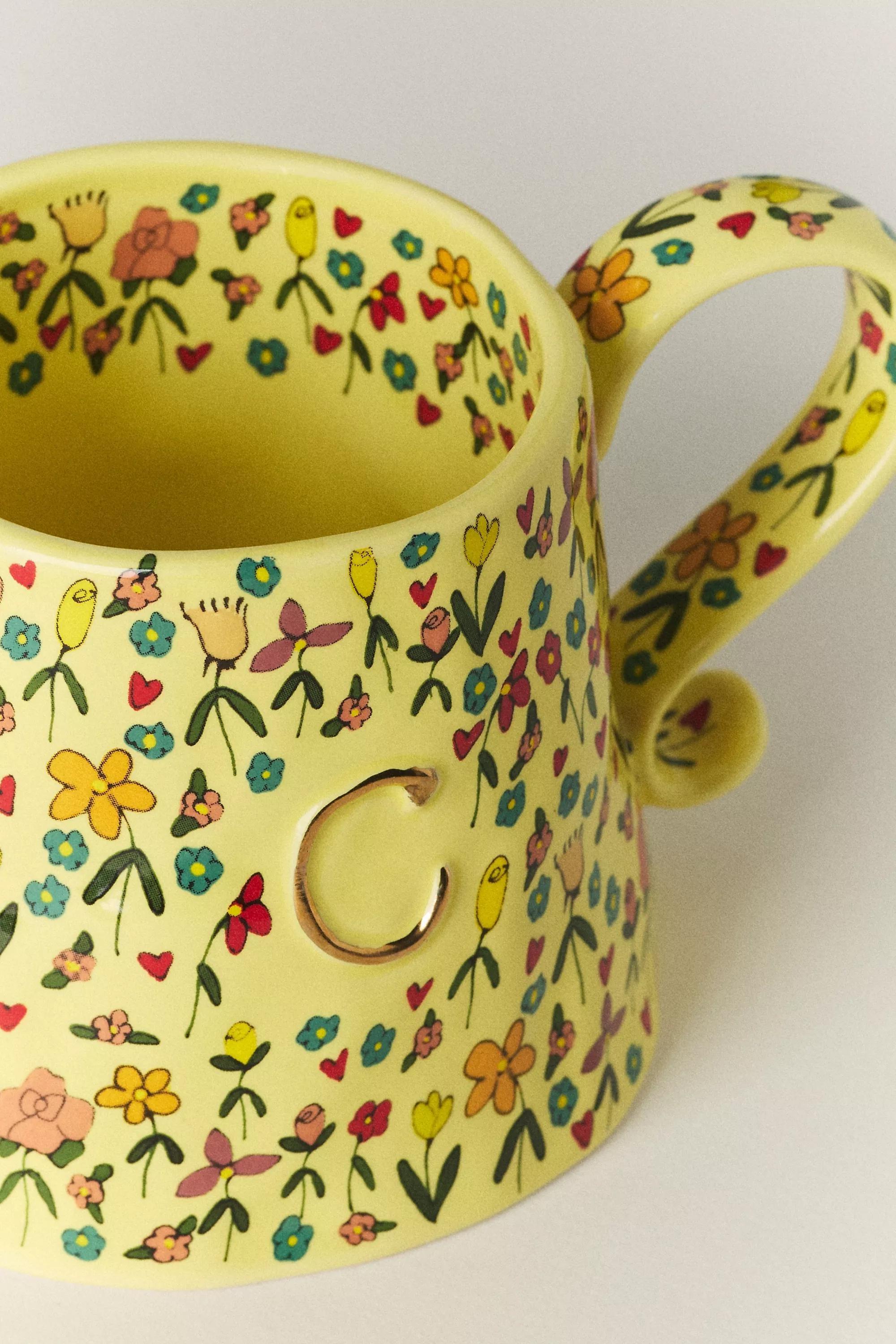 C The Mud Fairy Stoneware Monogram Mug, A501_0903, large image number 1