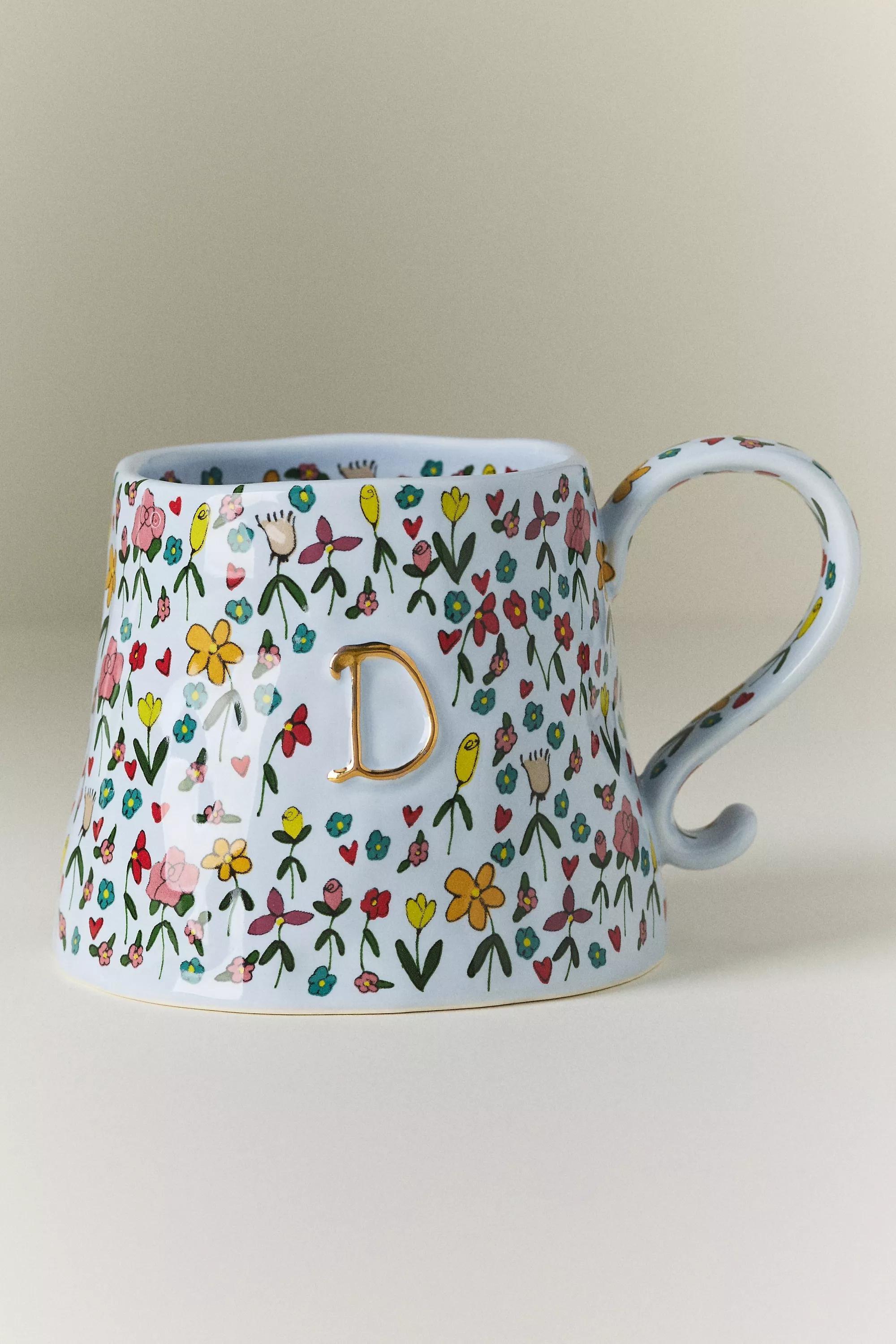 D The Mud Fairy Stoneware Monogram Mug, A501_0904, large image number 0