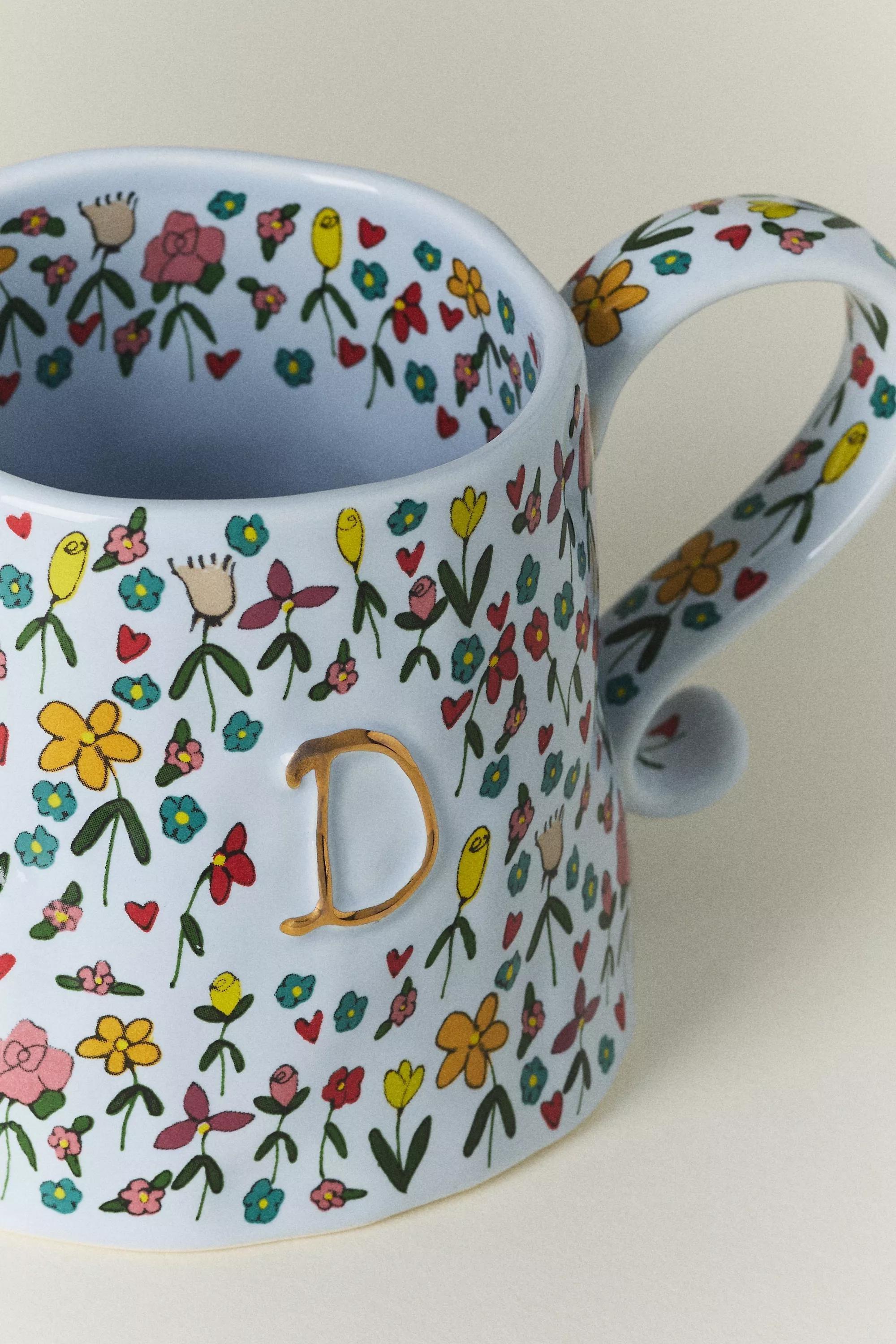 D The Mud Fairy Stoneware Monogram Mug, A501_0904, medium