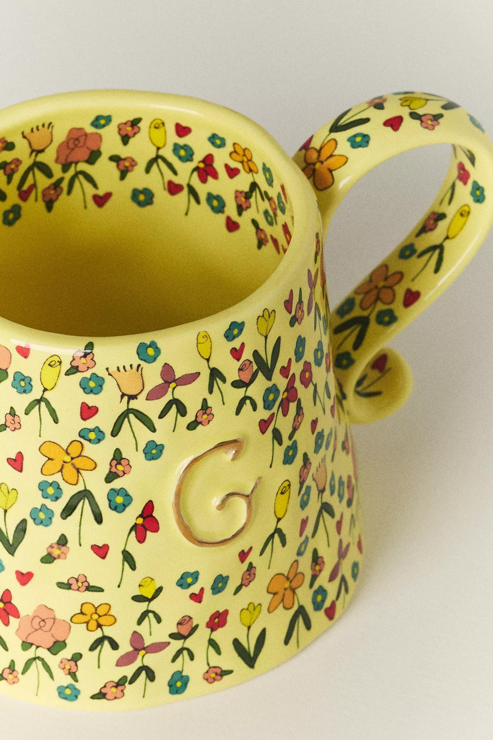 G The Mud Fairy Stoneware Monogram Mug, A501_0907, large image number 1