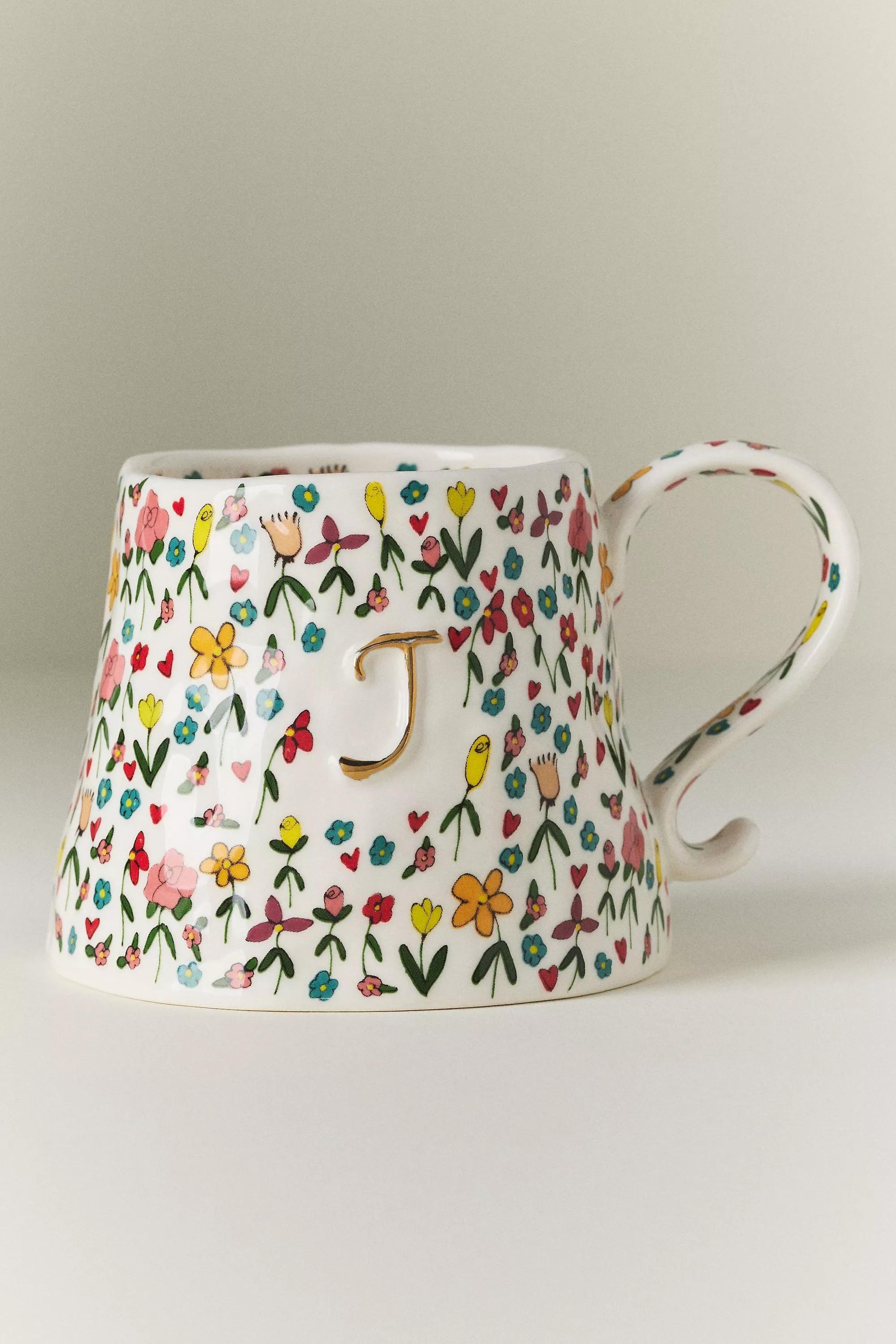 J The Mud Fairy Stoneware Monogram Mug, A501_0910, large image number 0