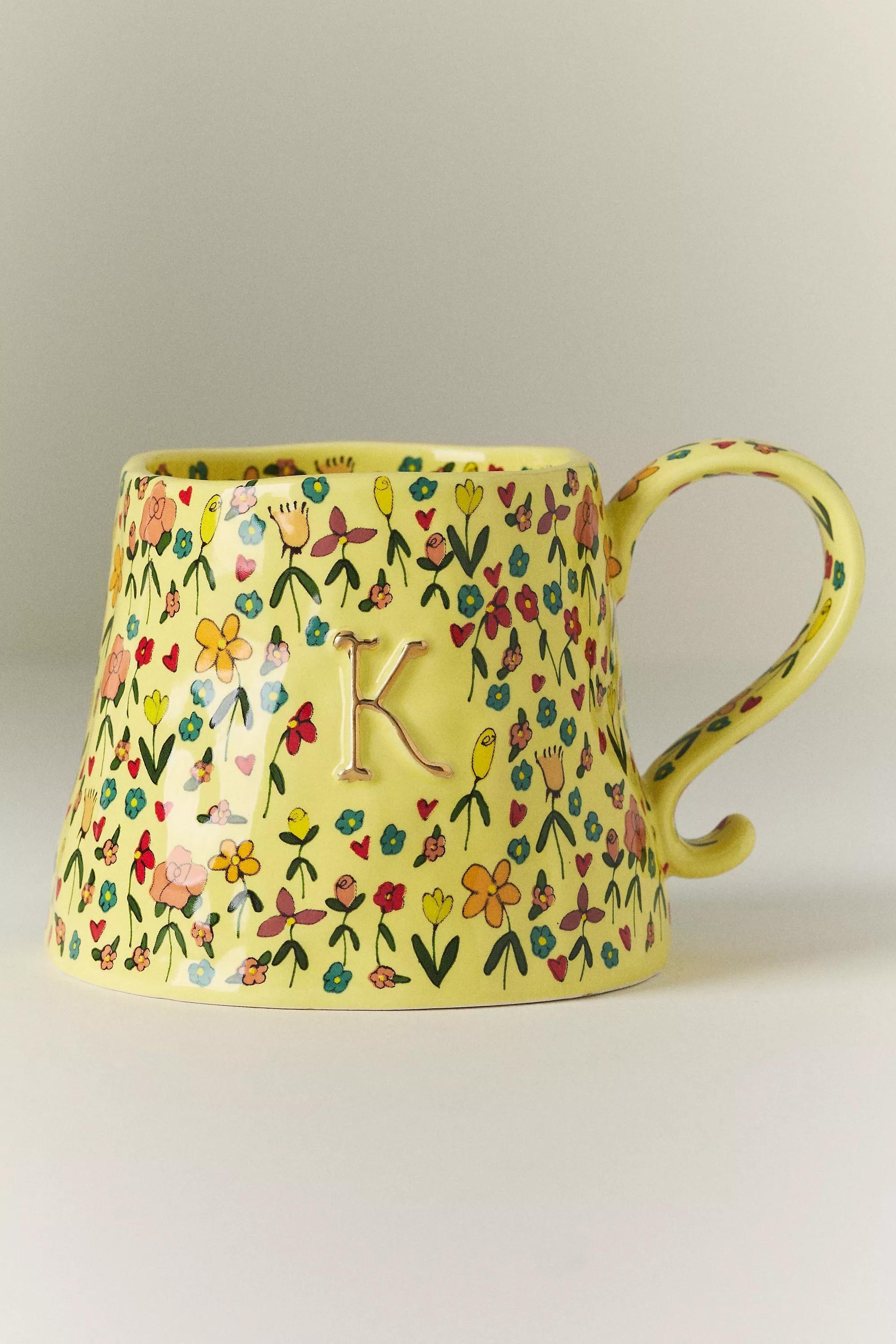 K The Mud Fairy Stoneware Monogram Mug, A501_0911, large image number 0