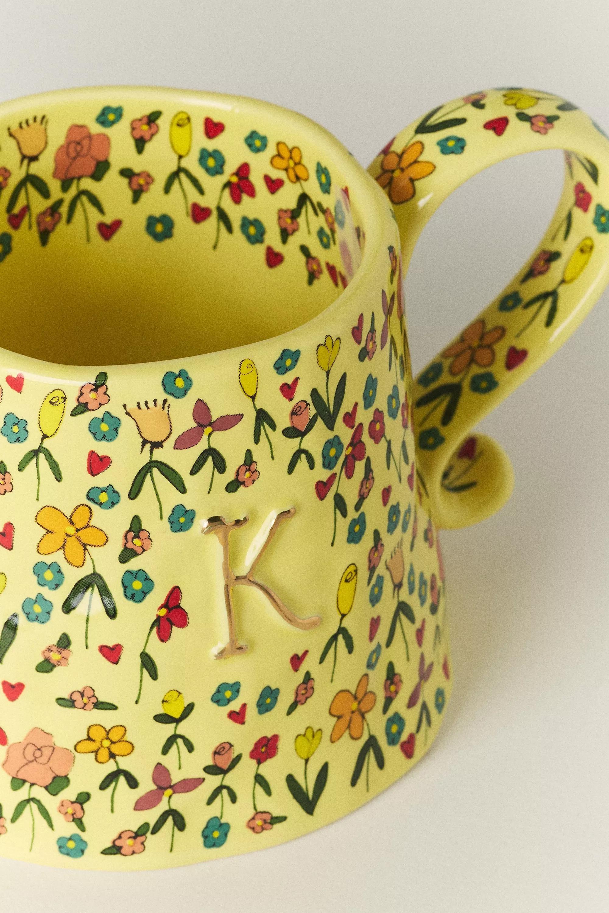 K The Mud Fairy Stoneware Monogram Mug, A501_0911, large image number 1