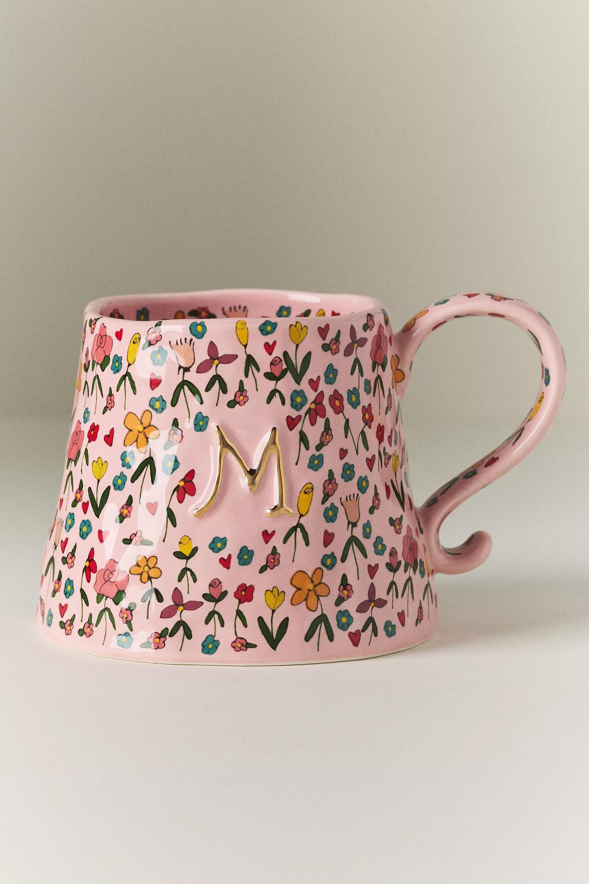 M The Mud Fairy Stoneware Monogram Mug, A501_0913, large image number 0
