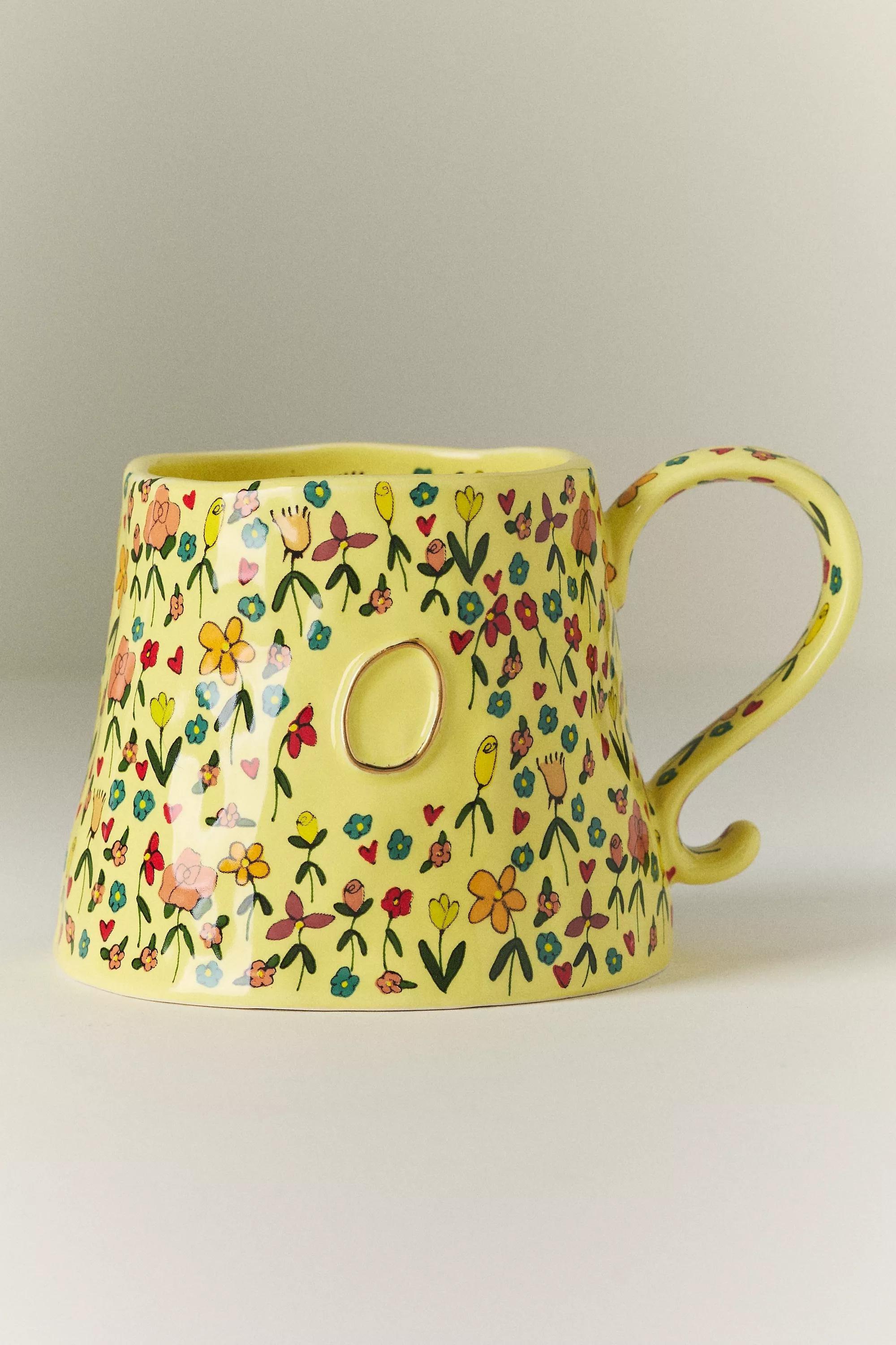 O The Mud Fairy Stoneware Monogram Mug, A501_0915, large image number 0