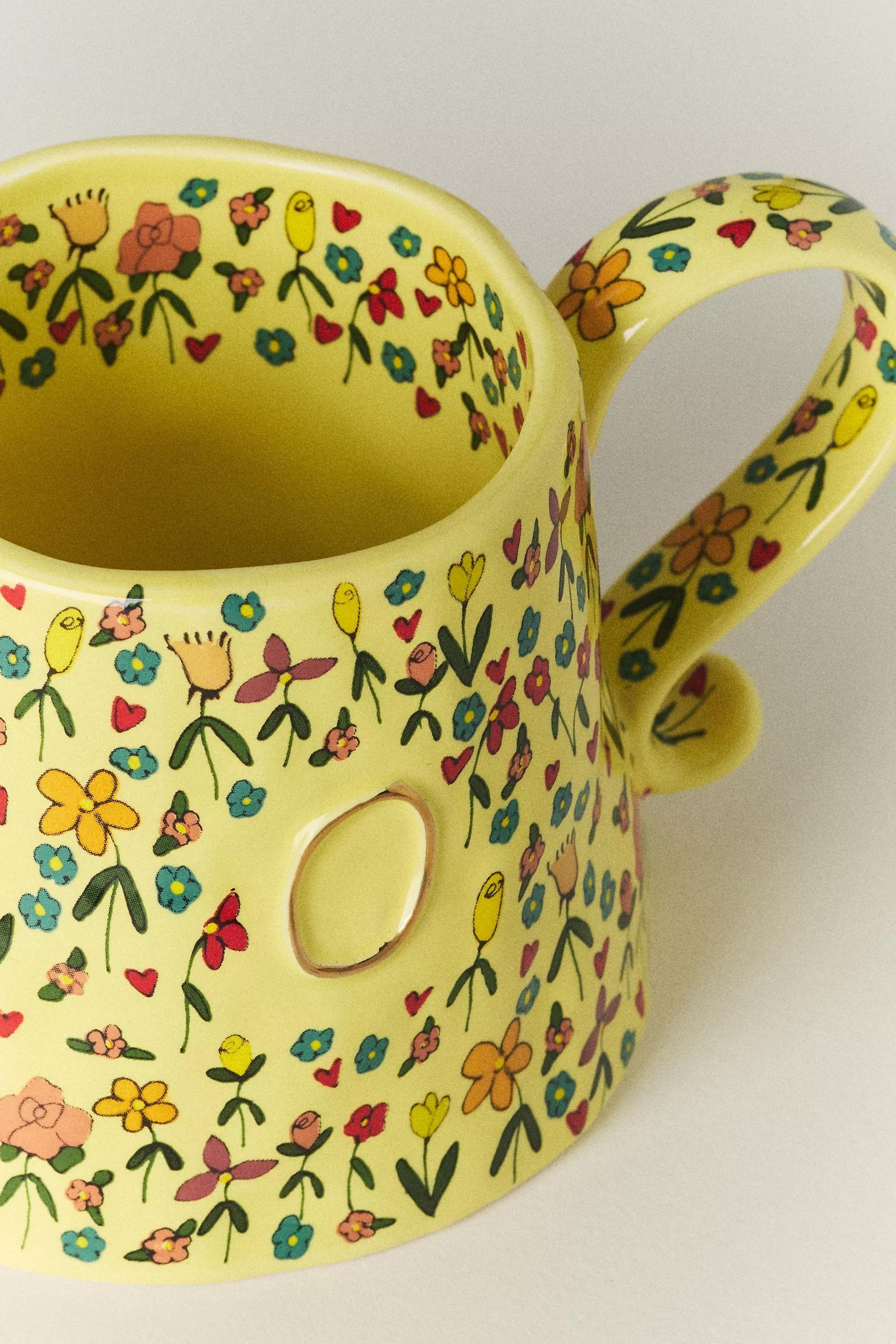 O The Mud Fairy Stoneware Monogram Mug, A501_0915, large image number 1