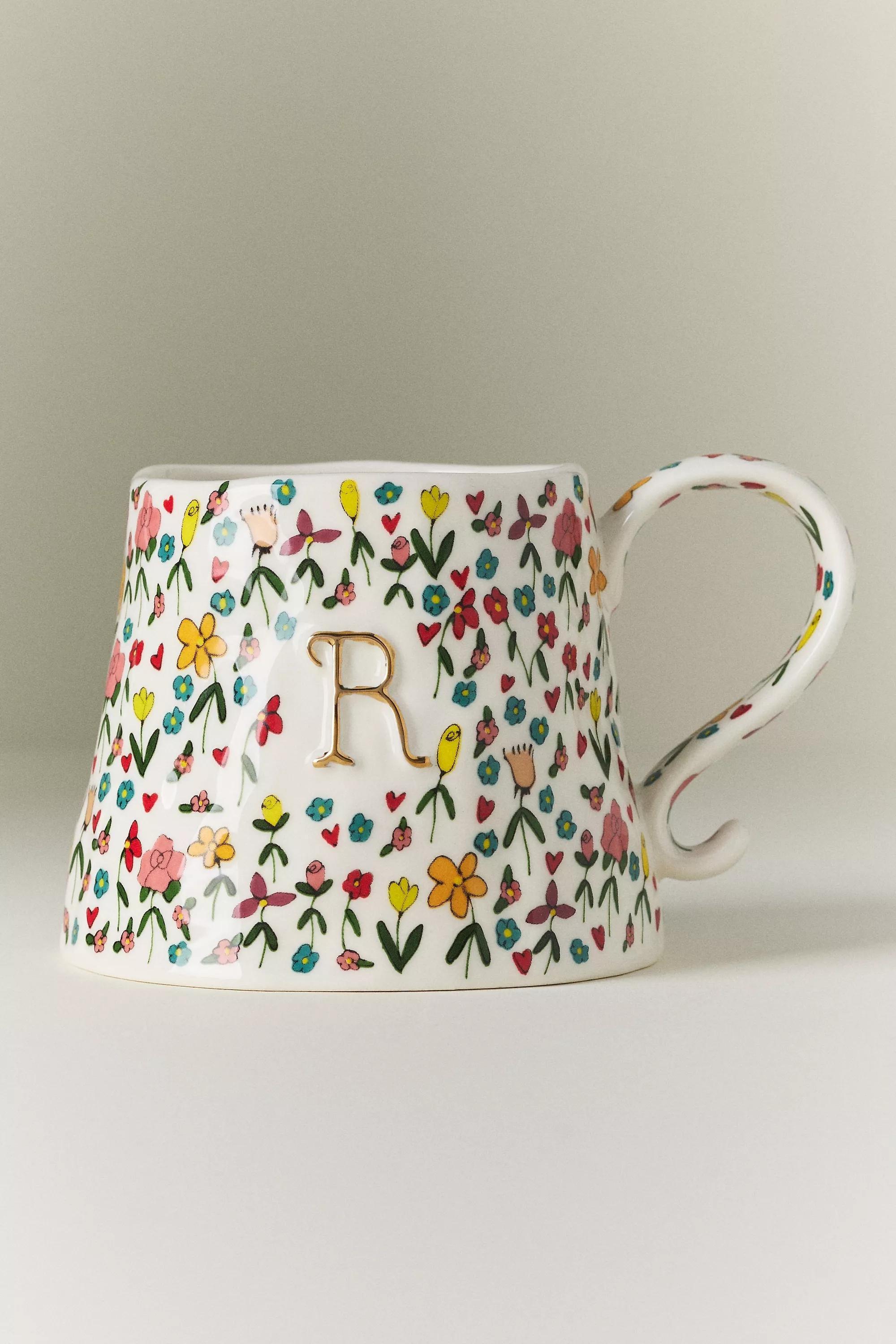 R The Mud Fairy Stoneware Monogram Mug, A501_0918, large image number 0