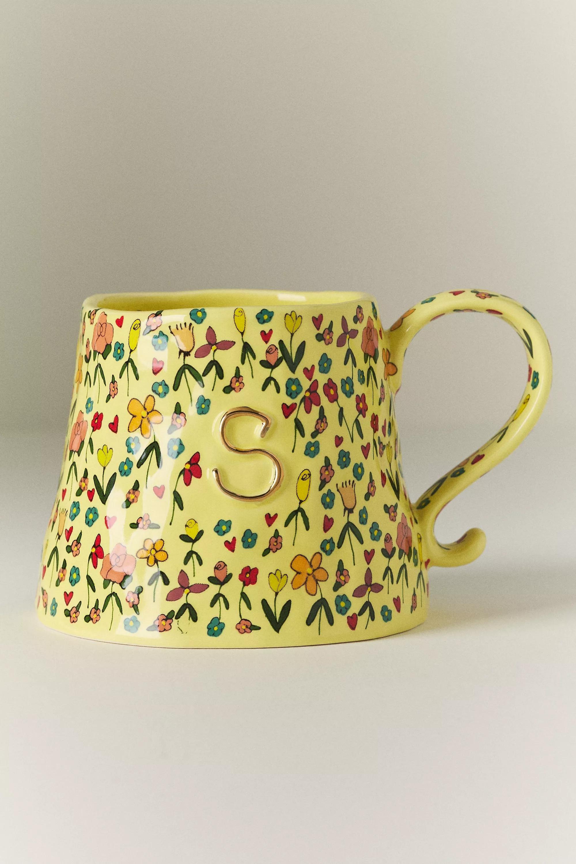 S The Mud Fairy Stoneware Monogram Mug, A501_0919, large image number 0