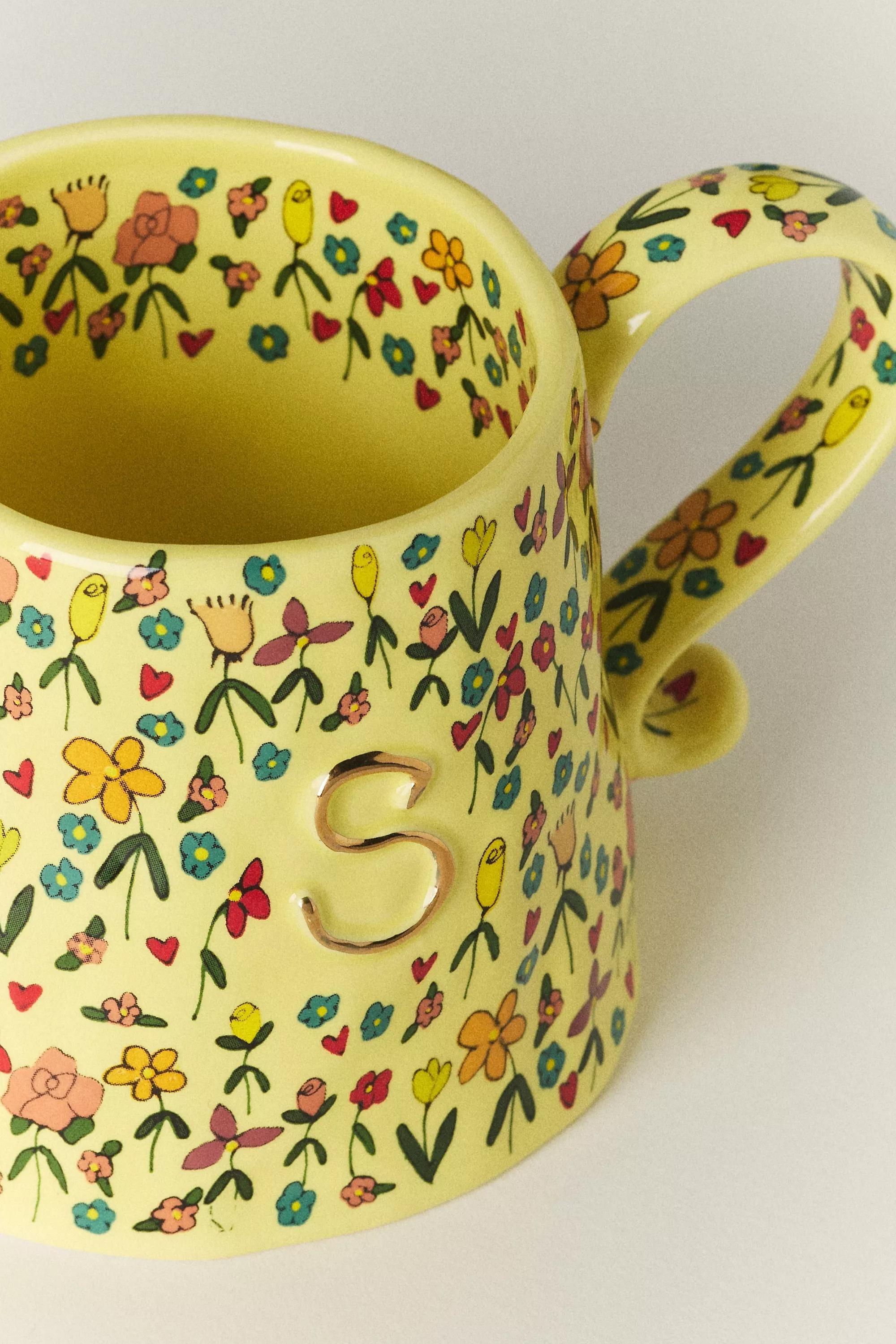 S The Mud Fairy Stoneware Monogram Mug, A501_0919, large image number 1