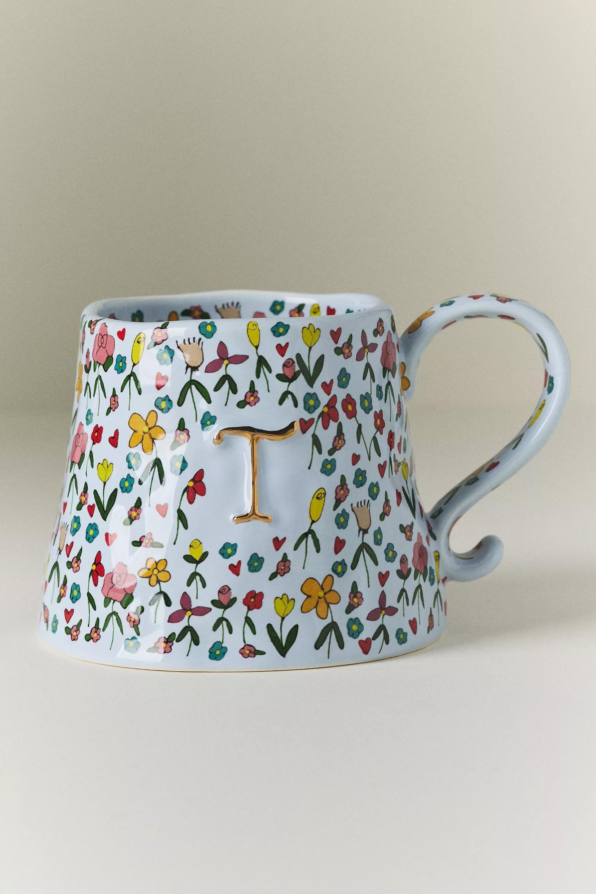 T The Mud Fairy Stoneware Monogram Mug, A501_0920, large image number 0