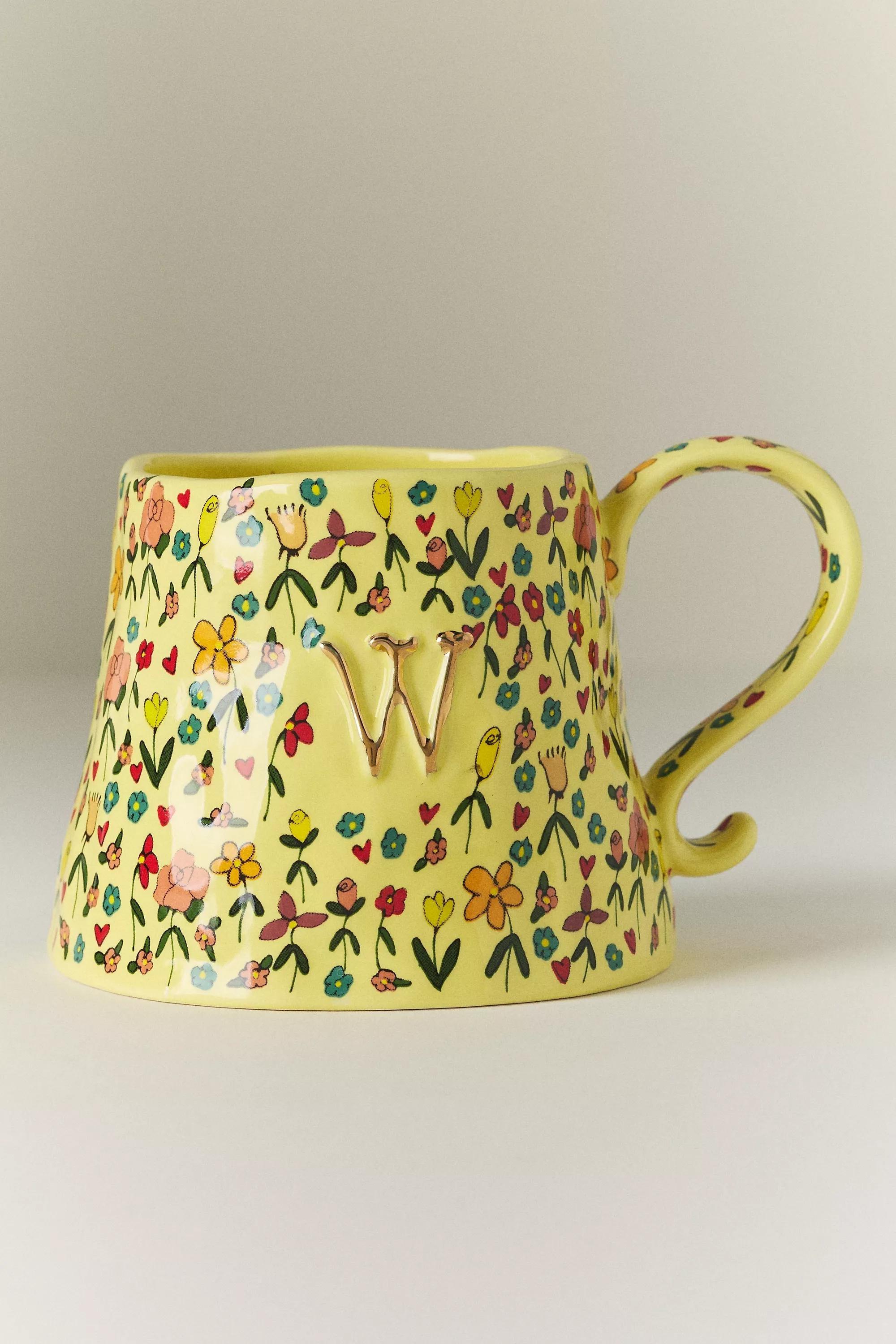 W The Mud Fairy Stoneware Monogram Mug, A501_0923, medium