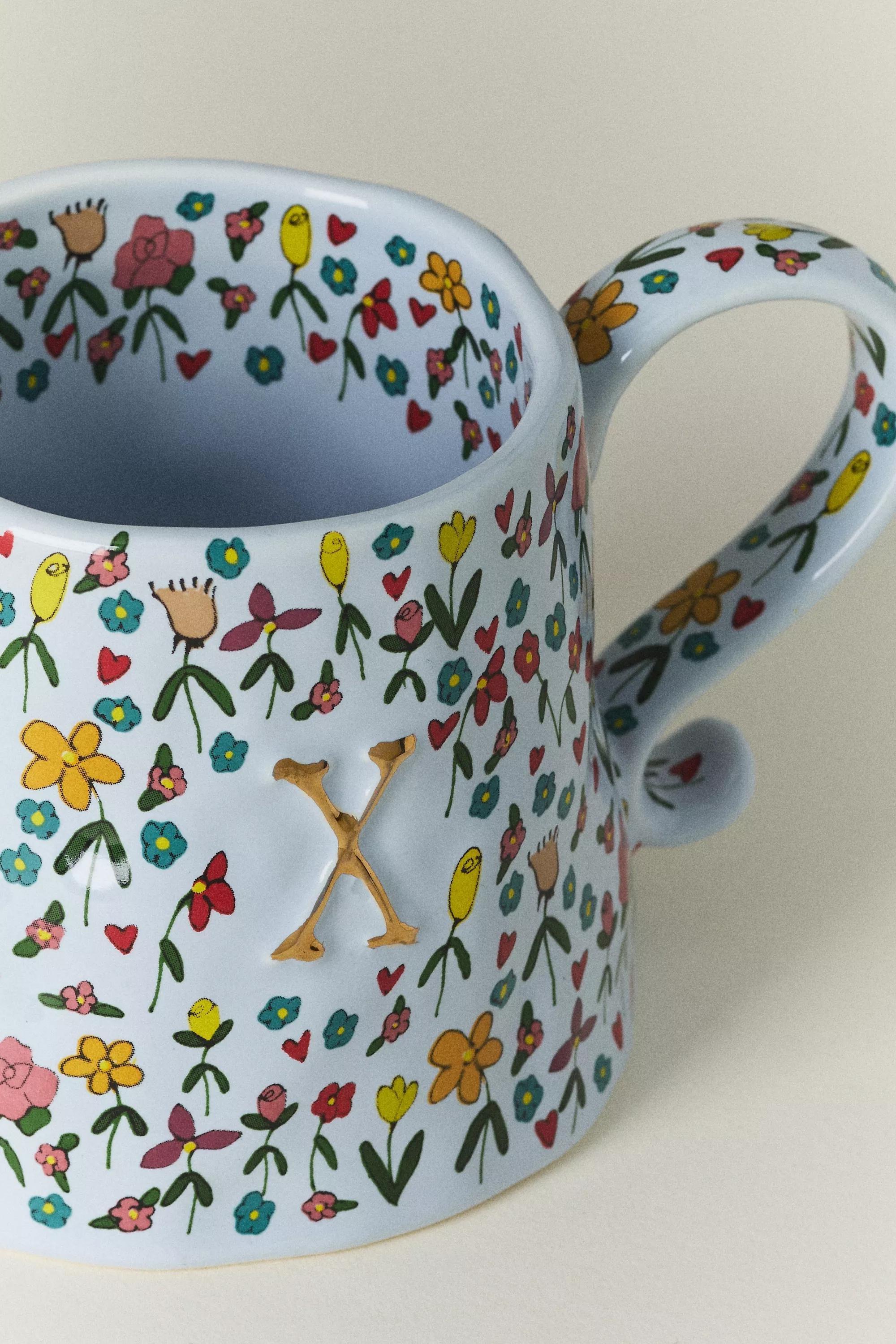 The Mud Fairy Stoneware Monogram Mug, A501_0924, large image number 1