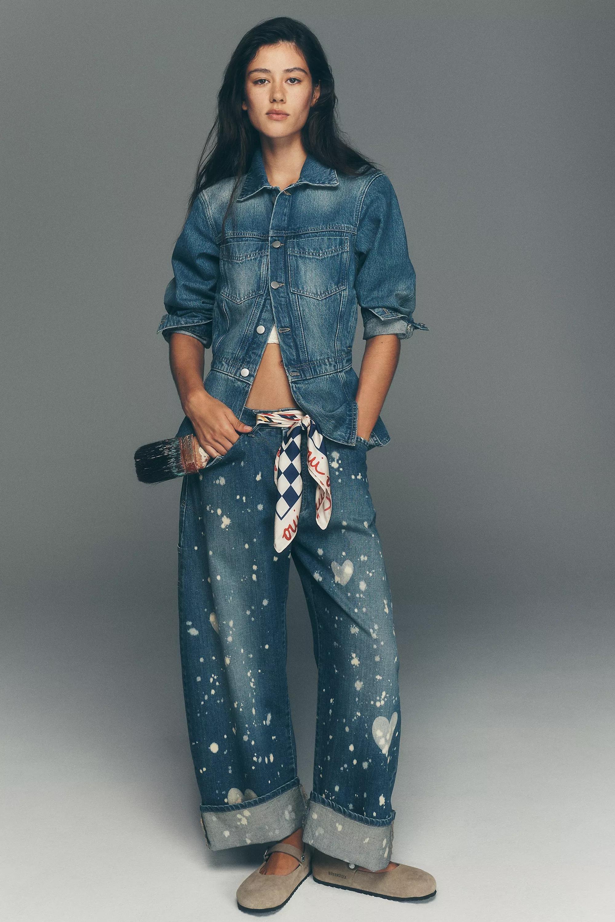 By Pilcro The Kayden Barrel Carpenter Jeans, Blue, A501_0093, large image number 2