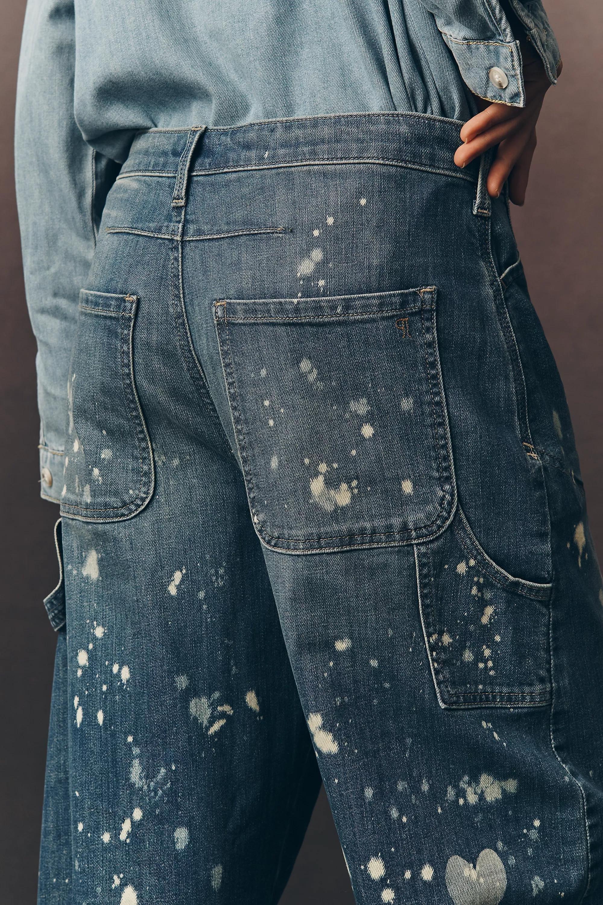 By Pilcro The Kayden Barrel Carpenter Jeans, Blue, A501_0093, large image number 4