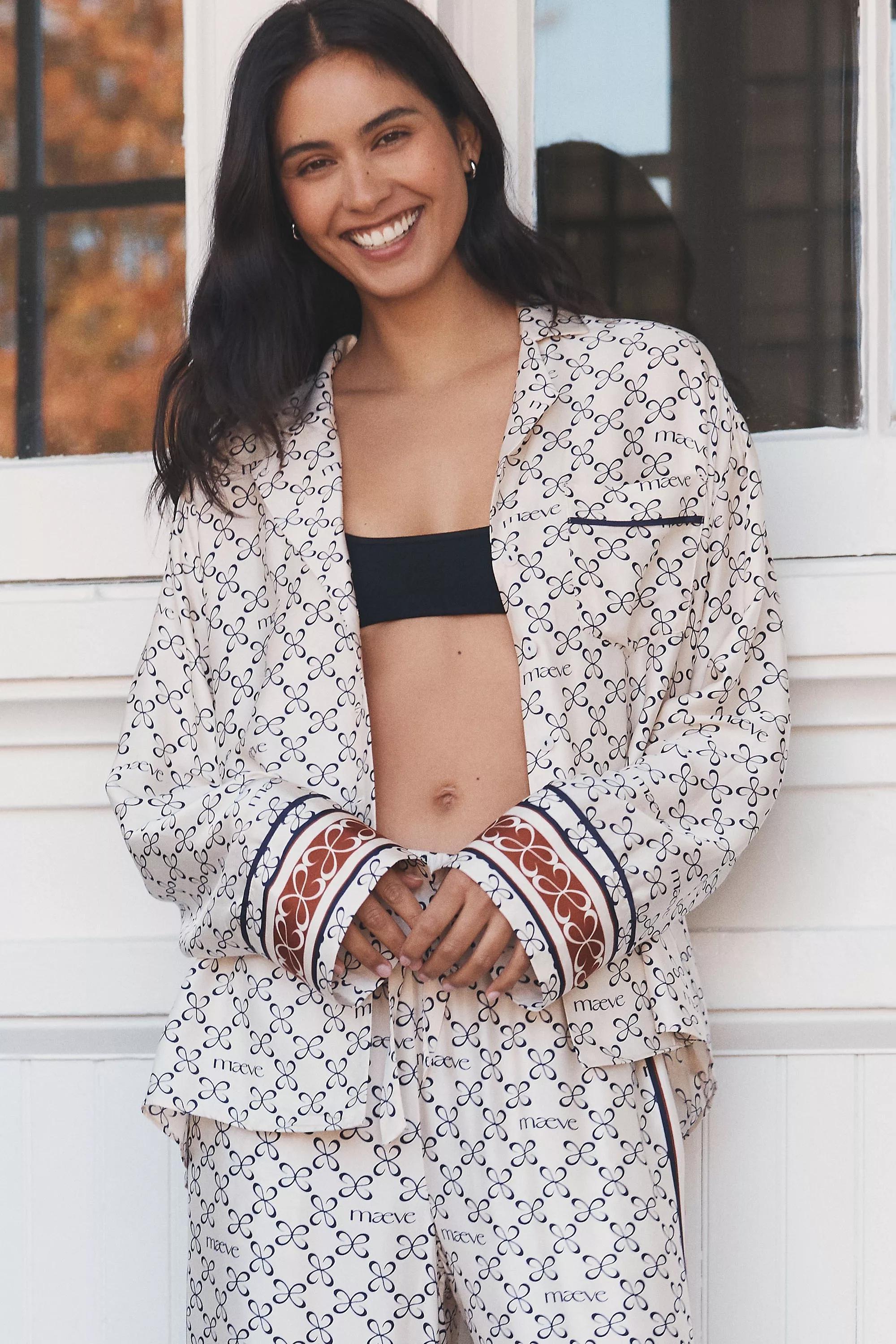 Maeve Silky Buttondown Pyjamas Top, A501_0211, large image number 0