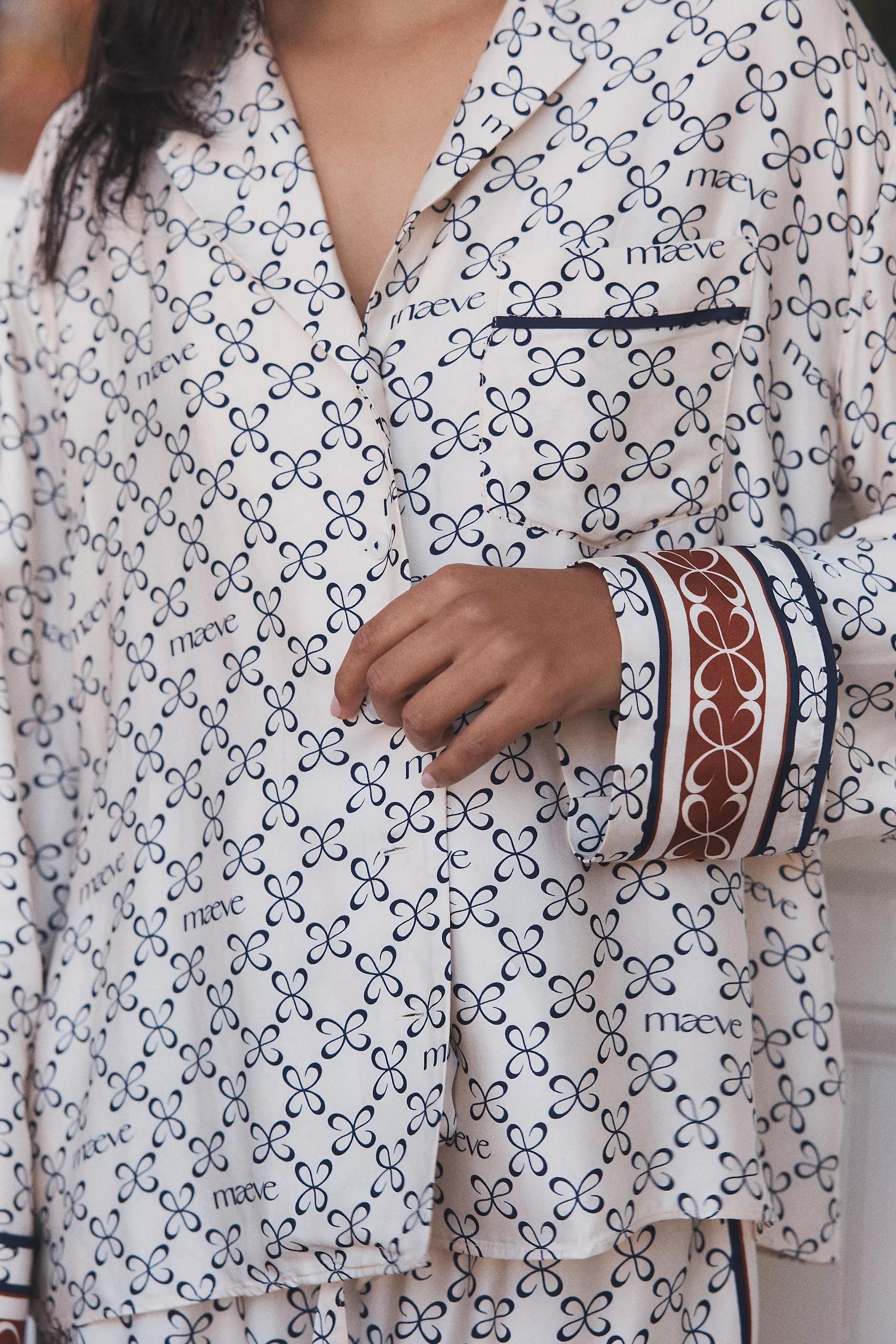 Maeve Silky Buttondown Pyjamas Top, A501_0211, large image number 1