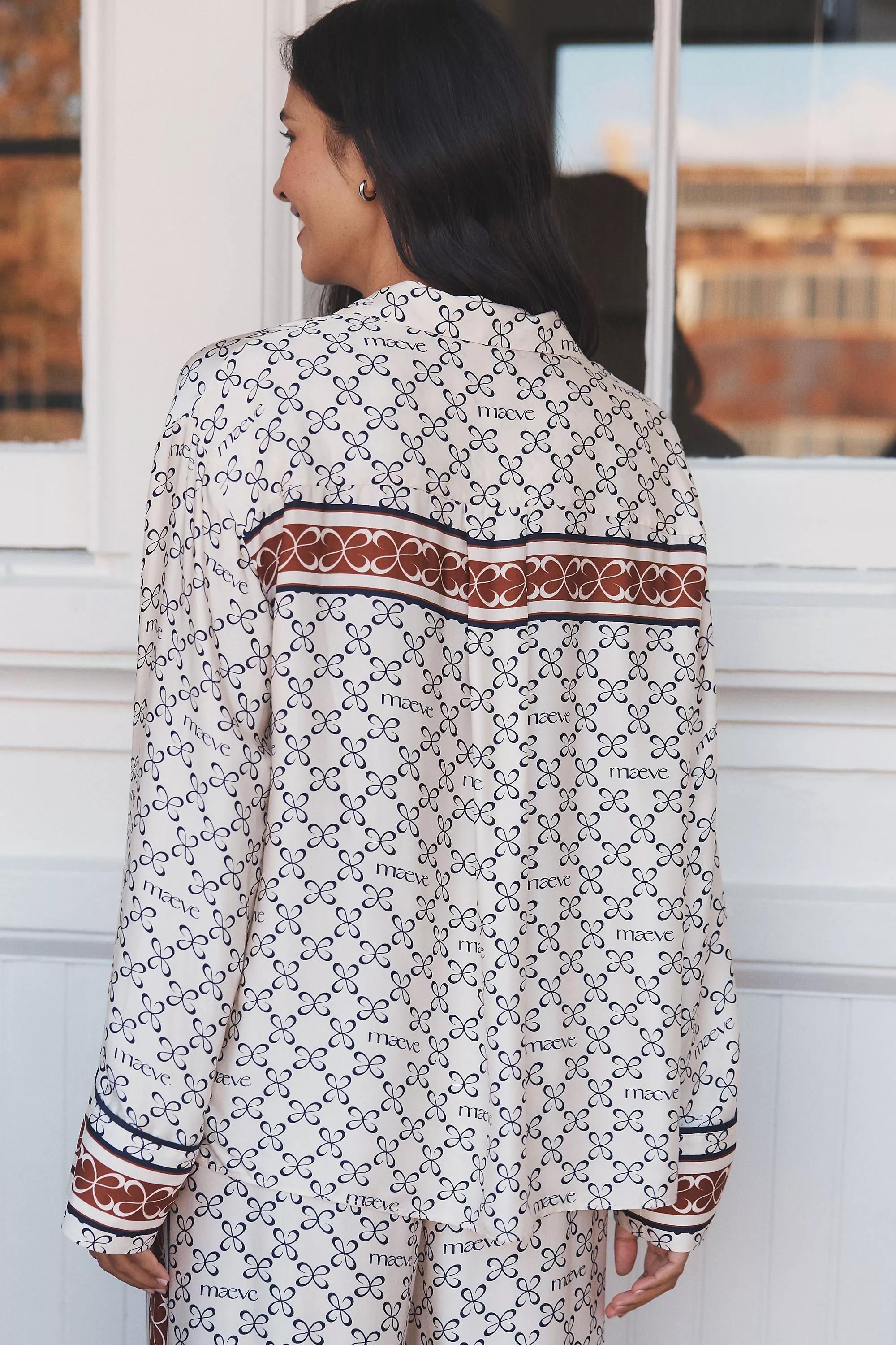 Maeve Silky Buttondown Pyjamas Top, A501_0211, large image number 2