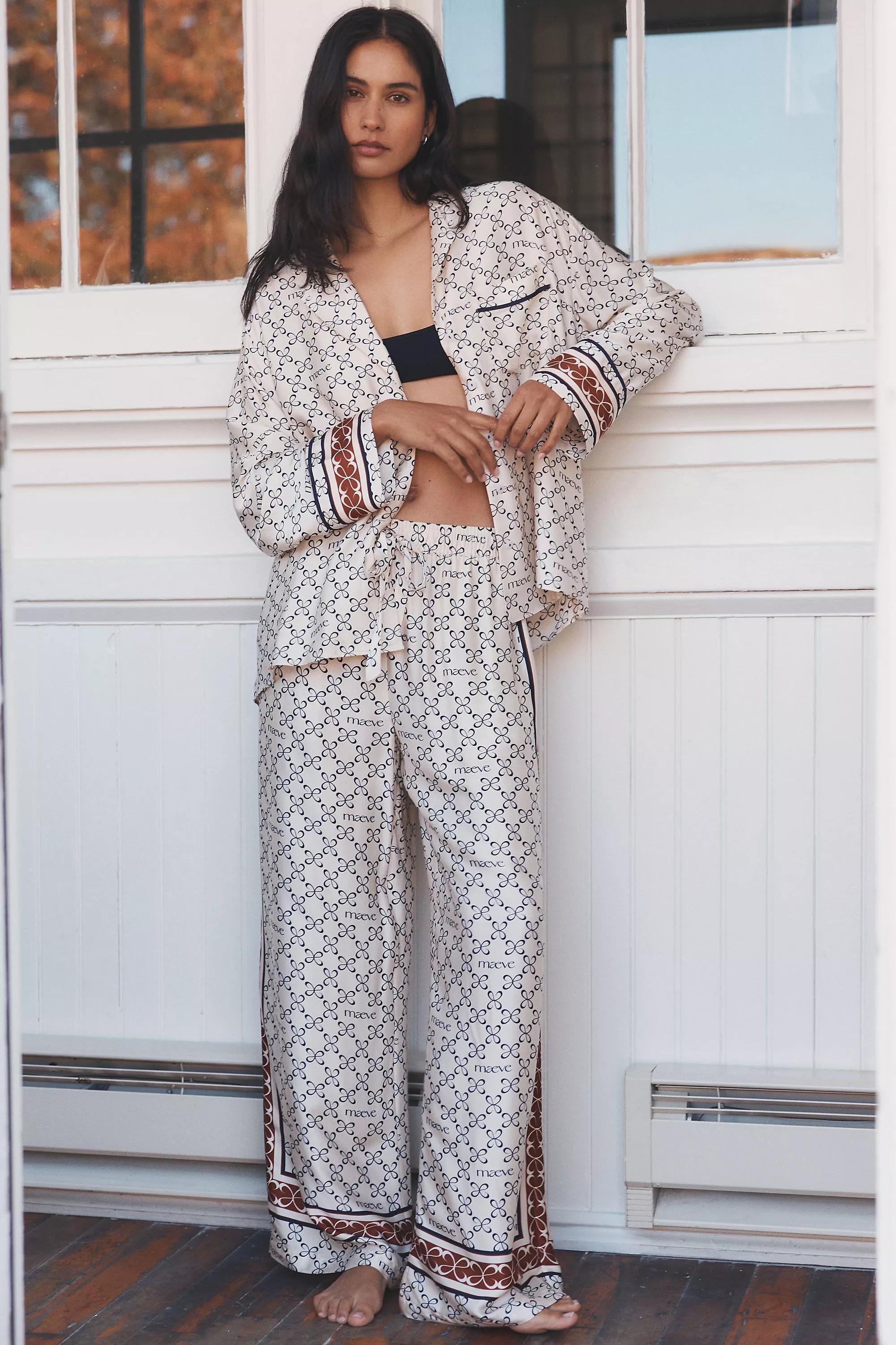 Maeve Silky Buttondown Pyjamas Top, A501_0211, large image number 3
