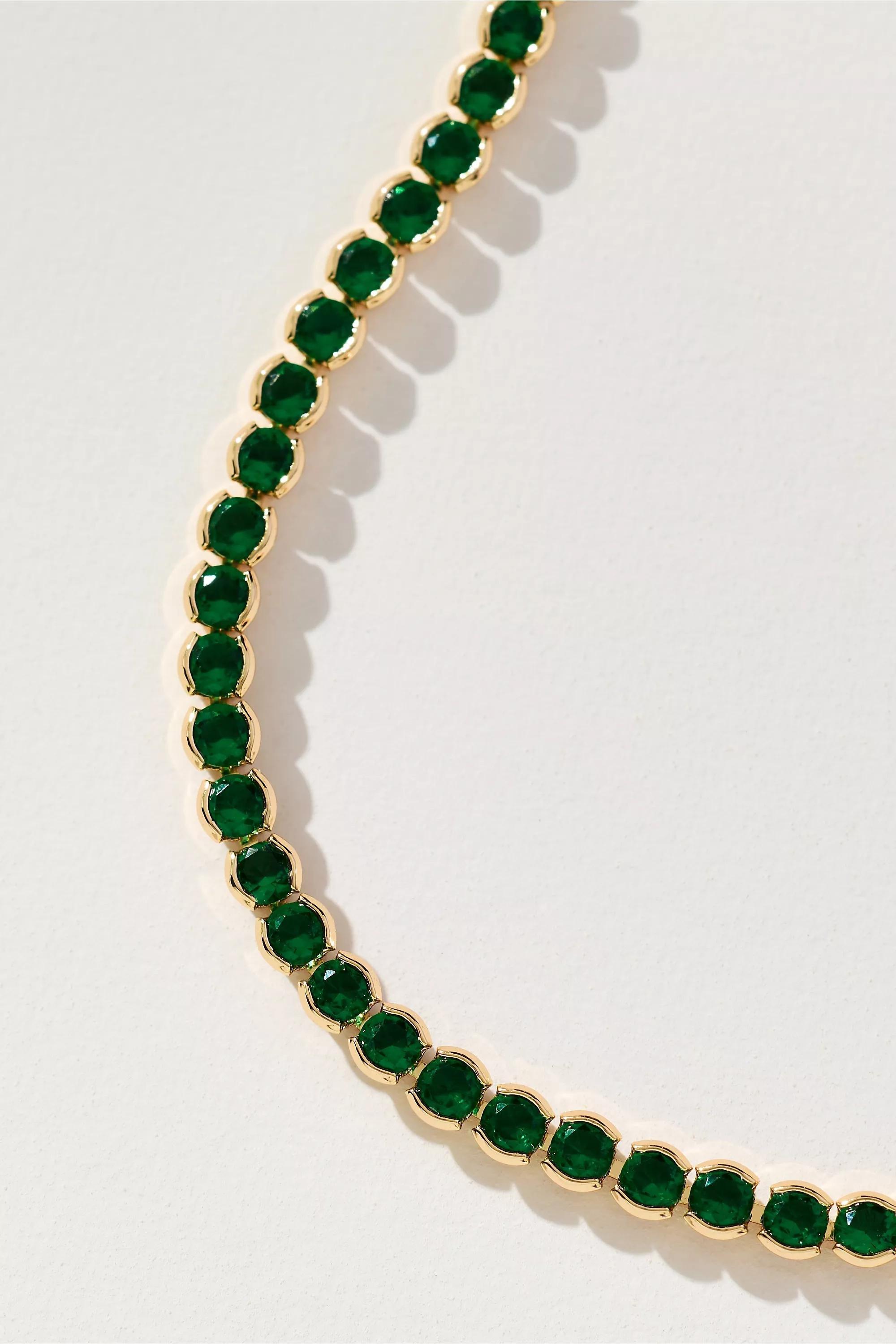 Colourful Crystal Bracelet, Green, A501_0359, large image number 2