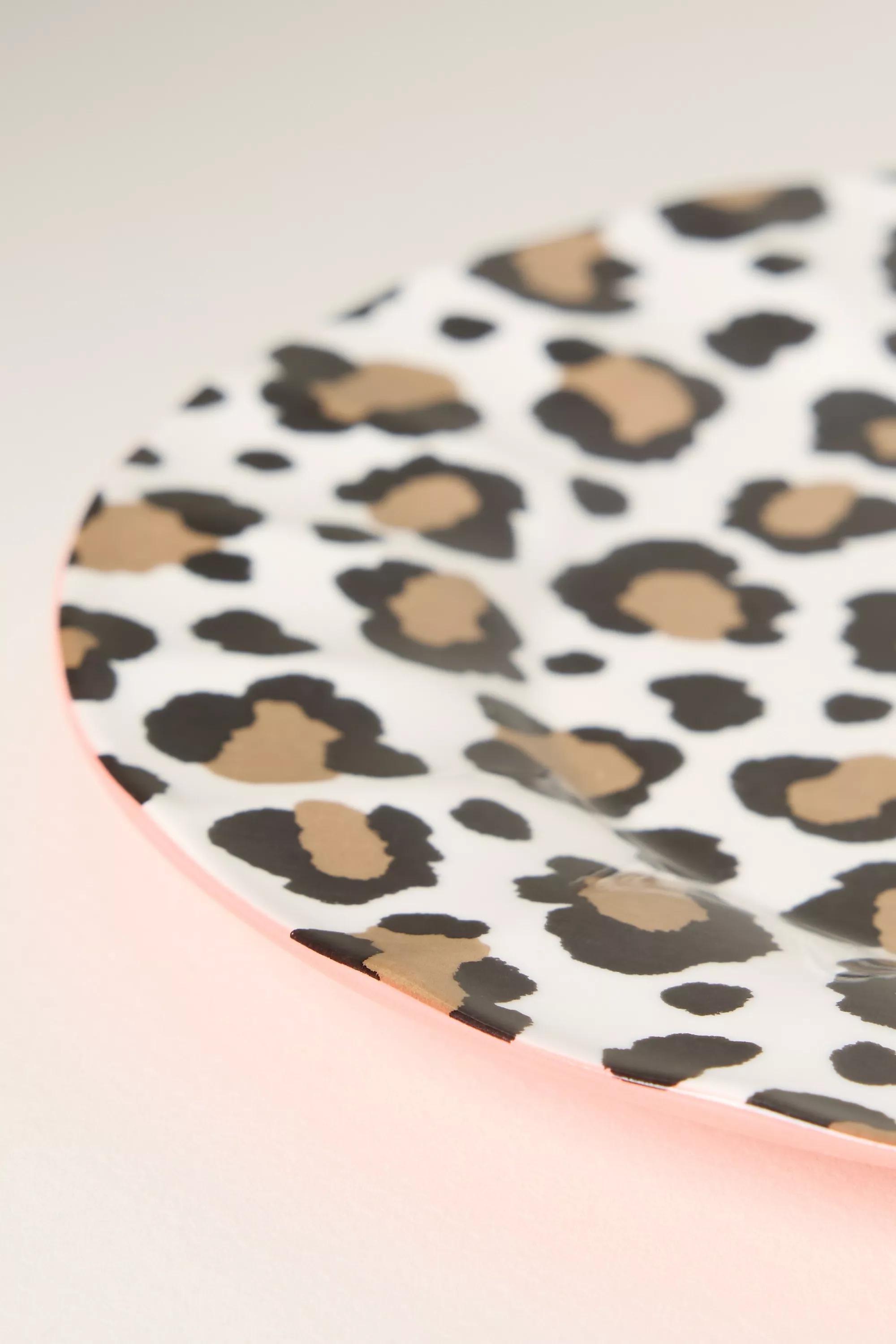 Leopard Chintzware Leopard Stoneware Dessert Plate, A501_0292, medium